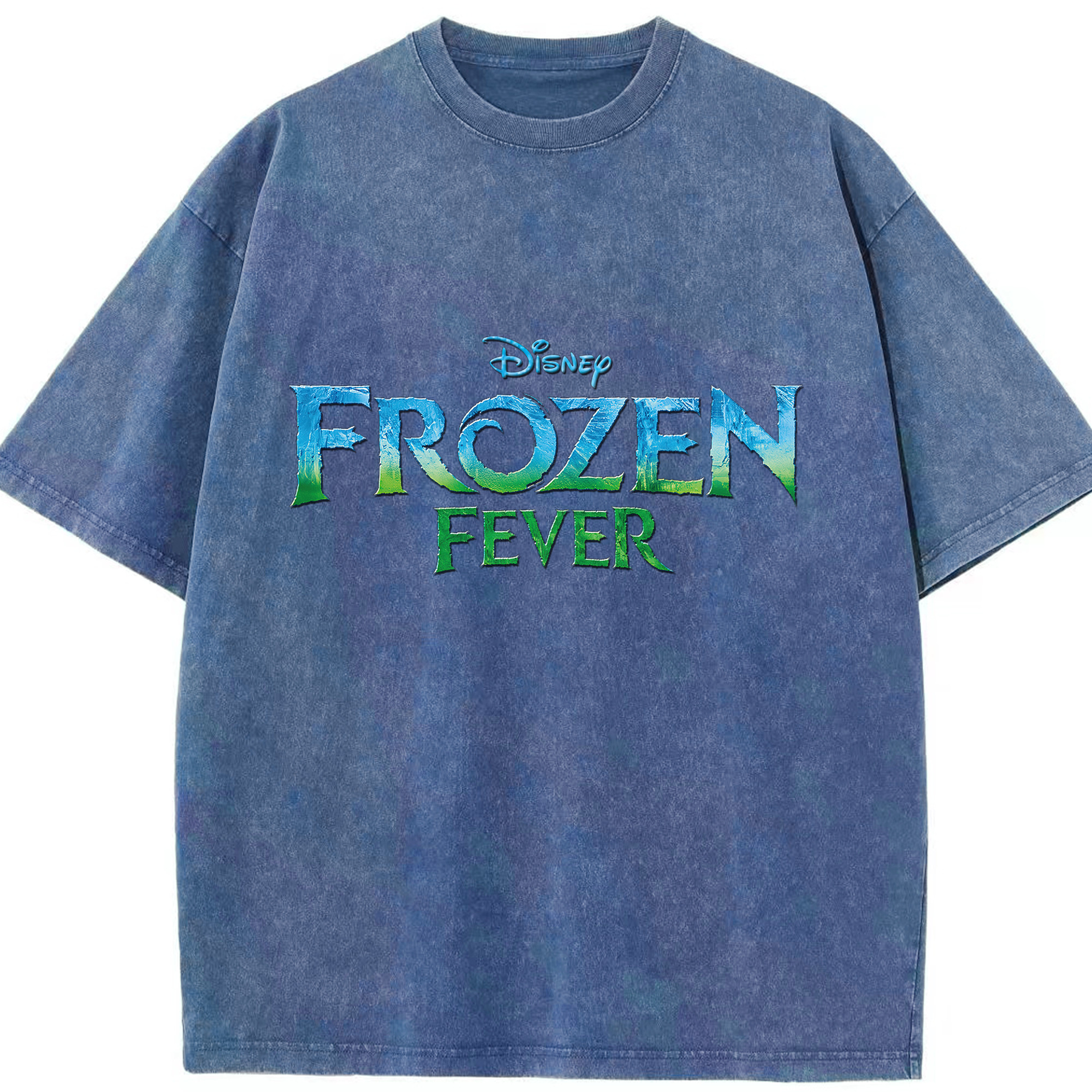 （画像用） アナと雪の女王 アンナ エルサ Frozen Anna Elsa 綿100% ヴィンテージ風 半袖Tシャツ（フロントプリント）