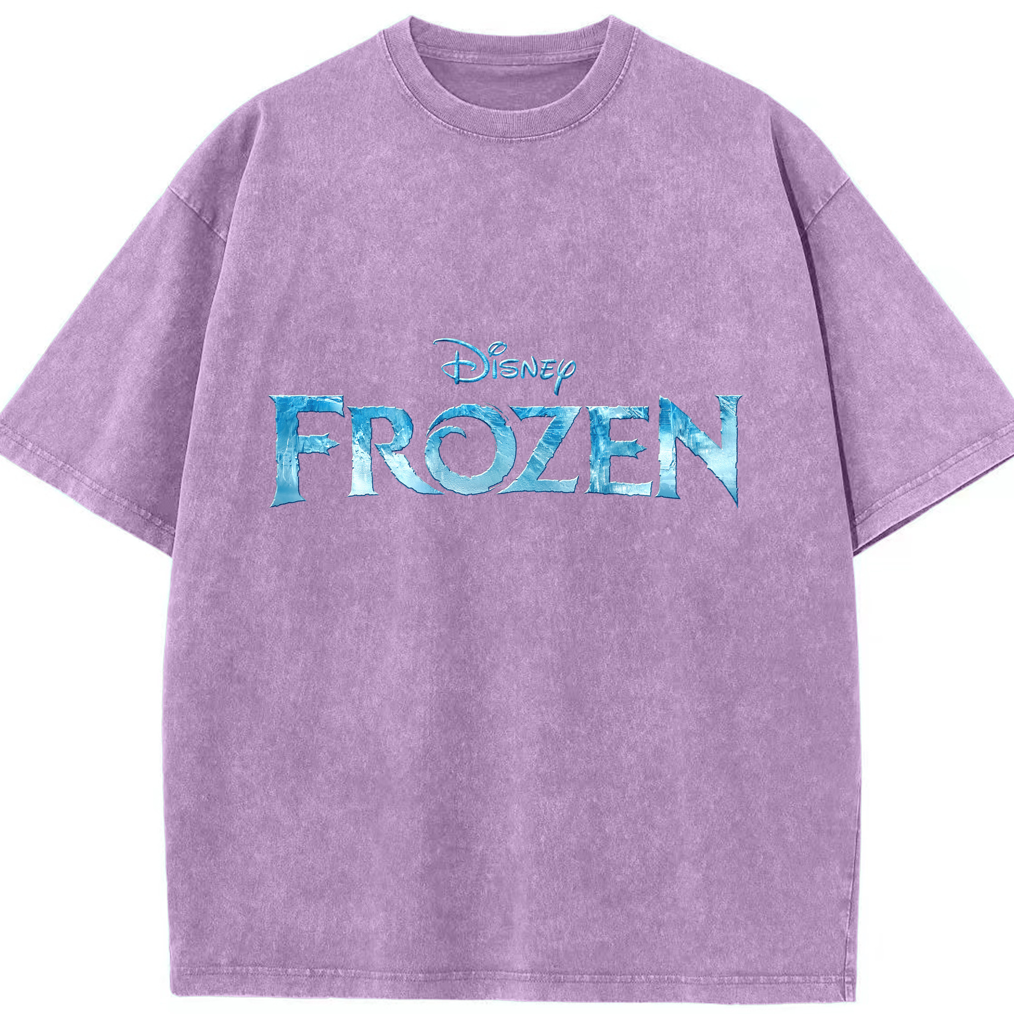 （画像用） アナと雪の女王 アンナ エルサ Frozen Anna Elsa 綿100% ヴィンテージ風 半袖Tシャツ（フロントプリント）