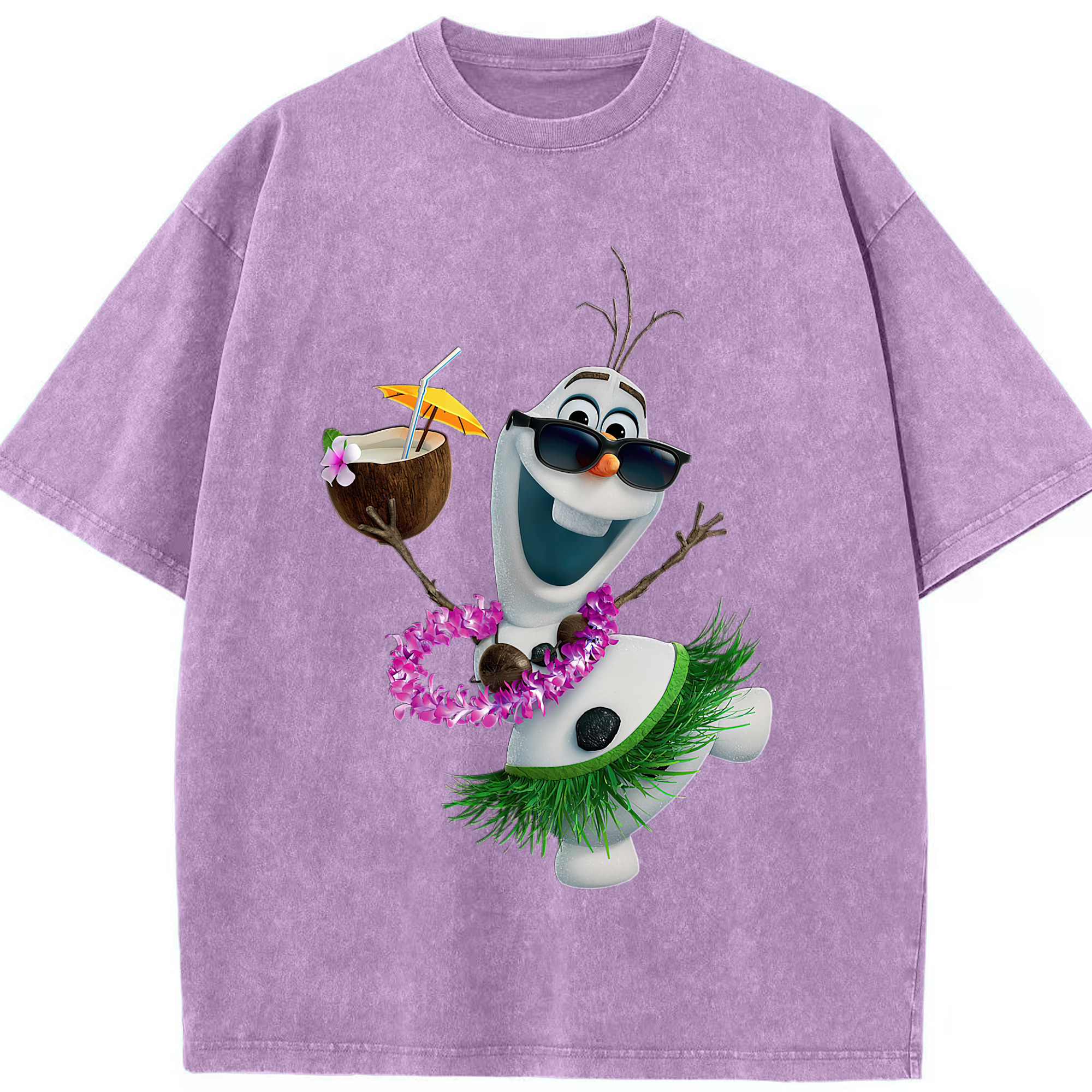 （画像用） アナと雪の女王 アンナ エルサ Frozen Anna Elsa 綿100% ヴィンテージ風 半袖Tシャツ（フロントプリント）