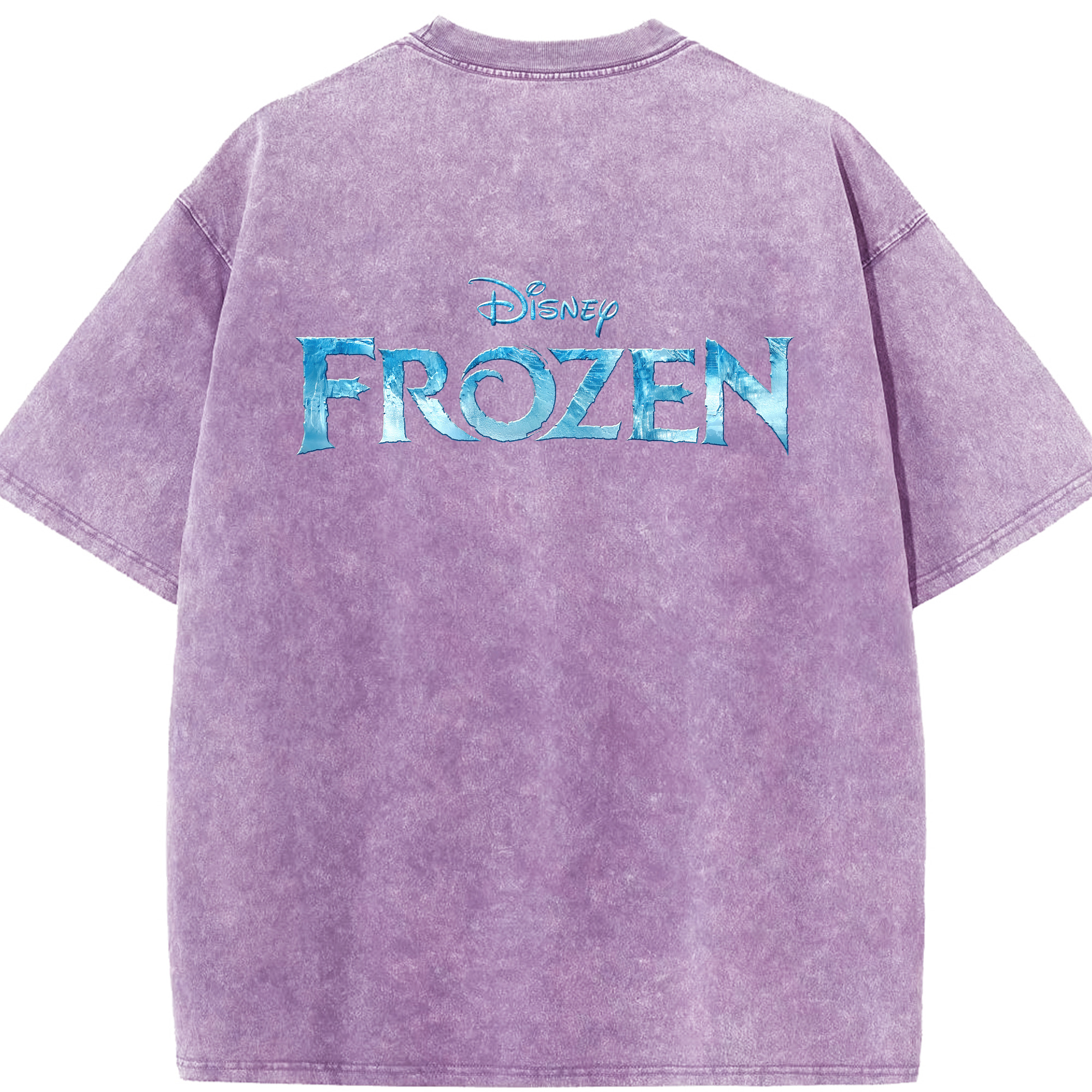 （画像用） アナと雪の女王 アンナ エルサ Frozen Anna Elsa 綿100% ヴィンテージ風 半袖Tシャツ（背面プリント）