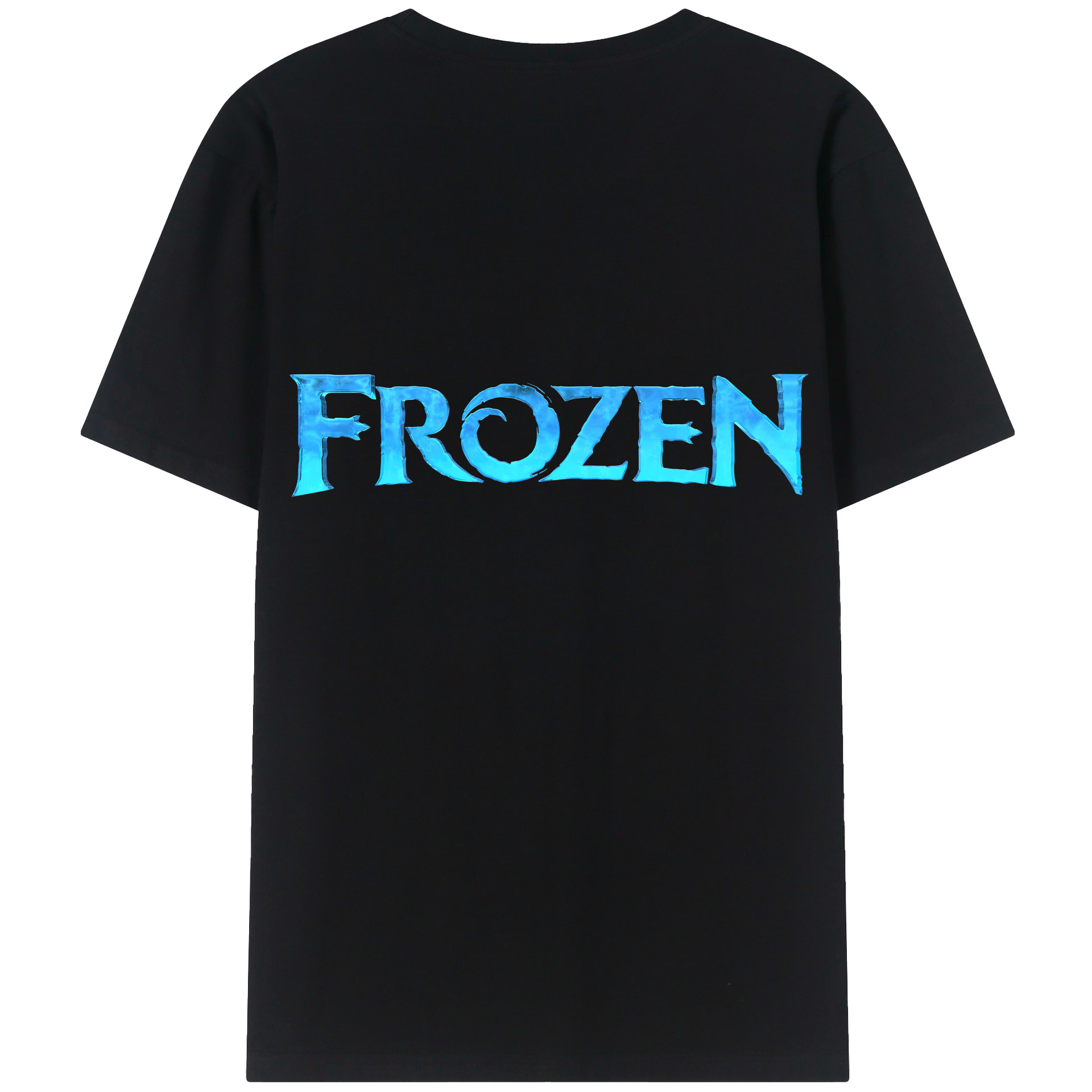 （画像用） アナと雪の女王 アンナ エルサ Frozen Anna Elsa 綿100％ メンズ半袖Tシャツ（バックプリント） 通気性