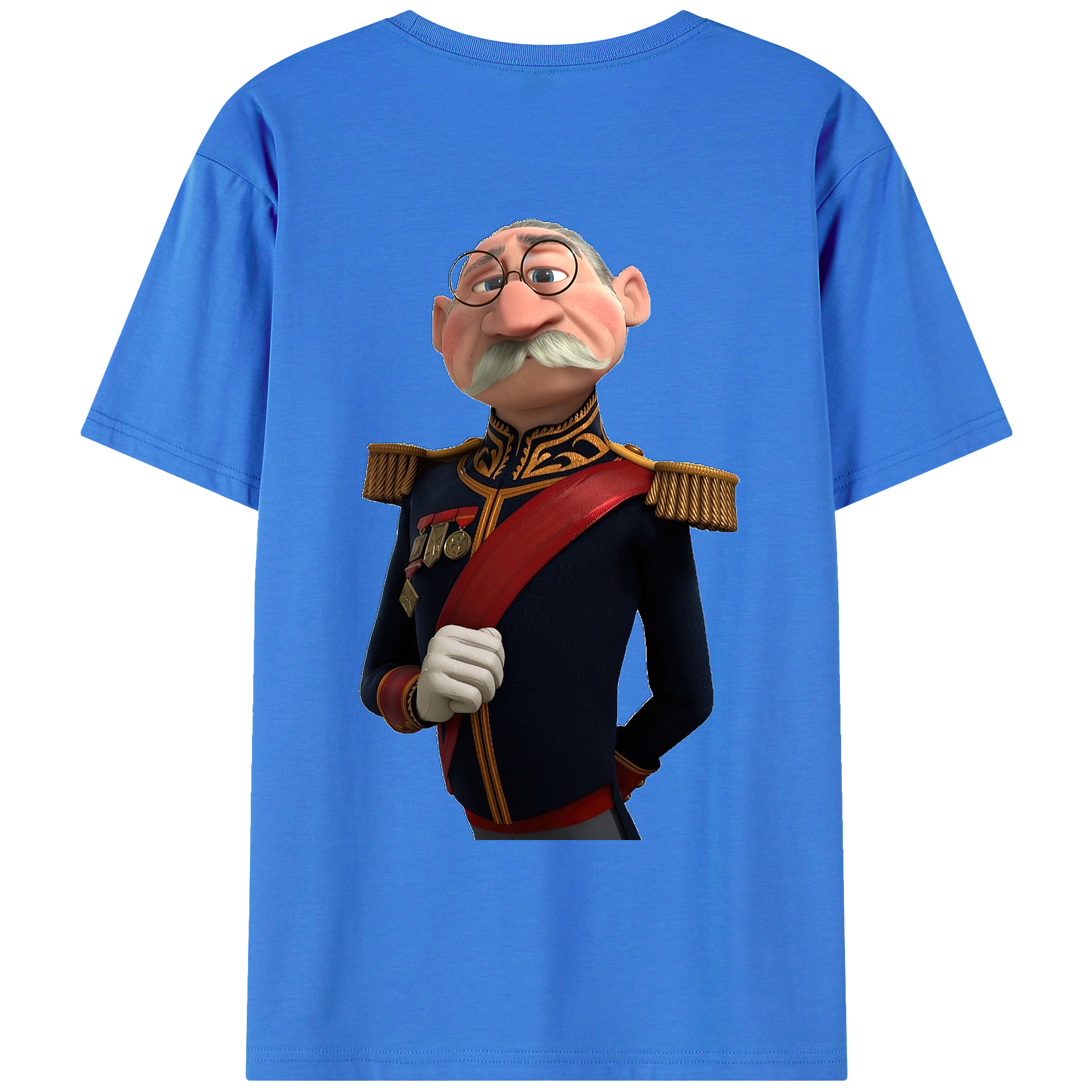（画像用） アナと雪の女王 アンナ エルサ Frozen Anna Elsa 綿100％ メンズ半袖Tシャツ（バックプリント） 通気性