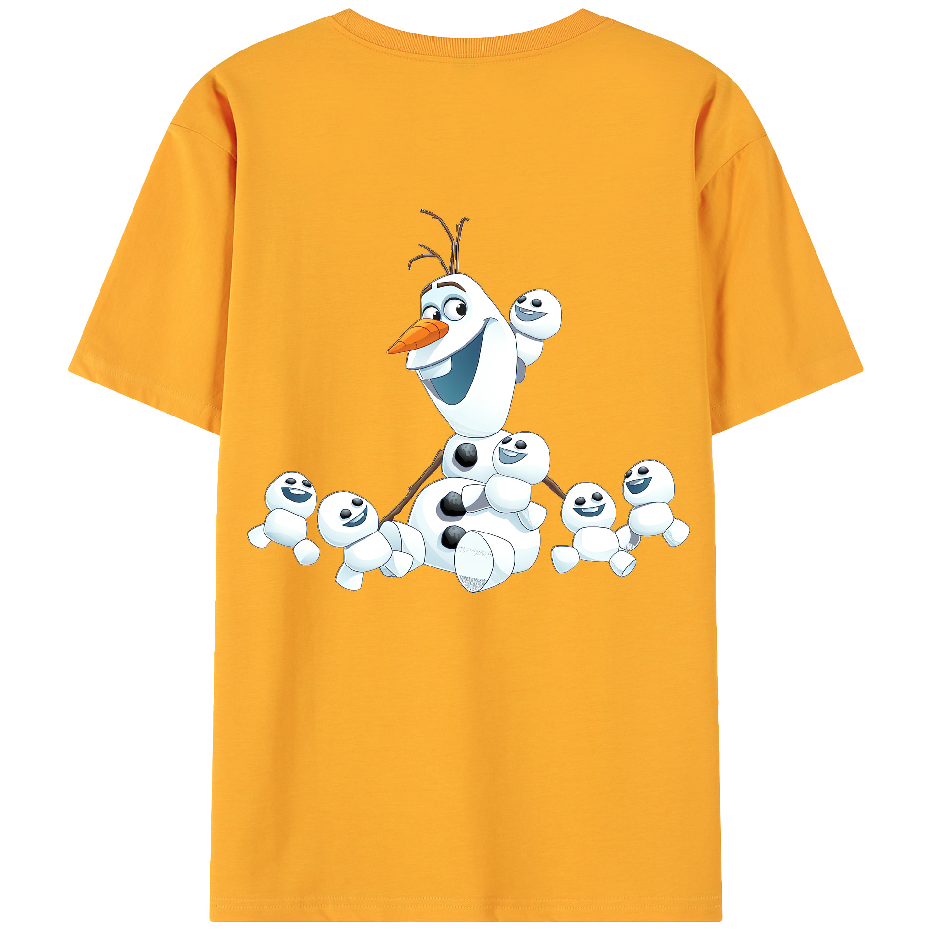 （画像用） アナと雪の女王 アンナ エルサ Frozen Anna Elsa 綿100％ メンズ半袖Tシャツ（バックプリント） 通気性