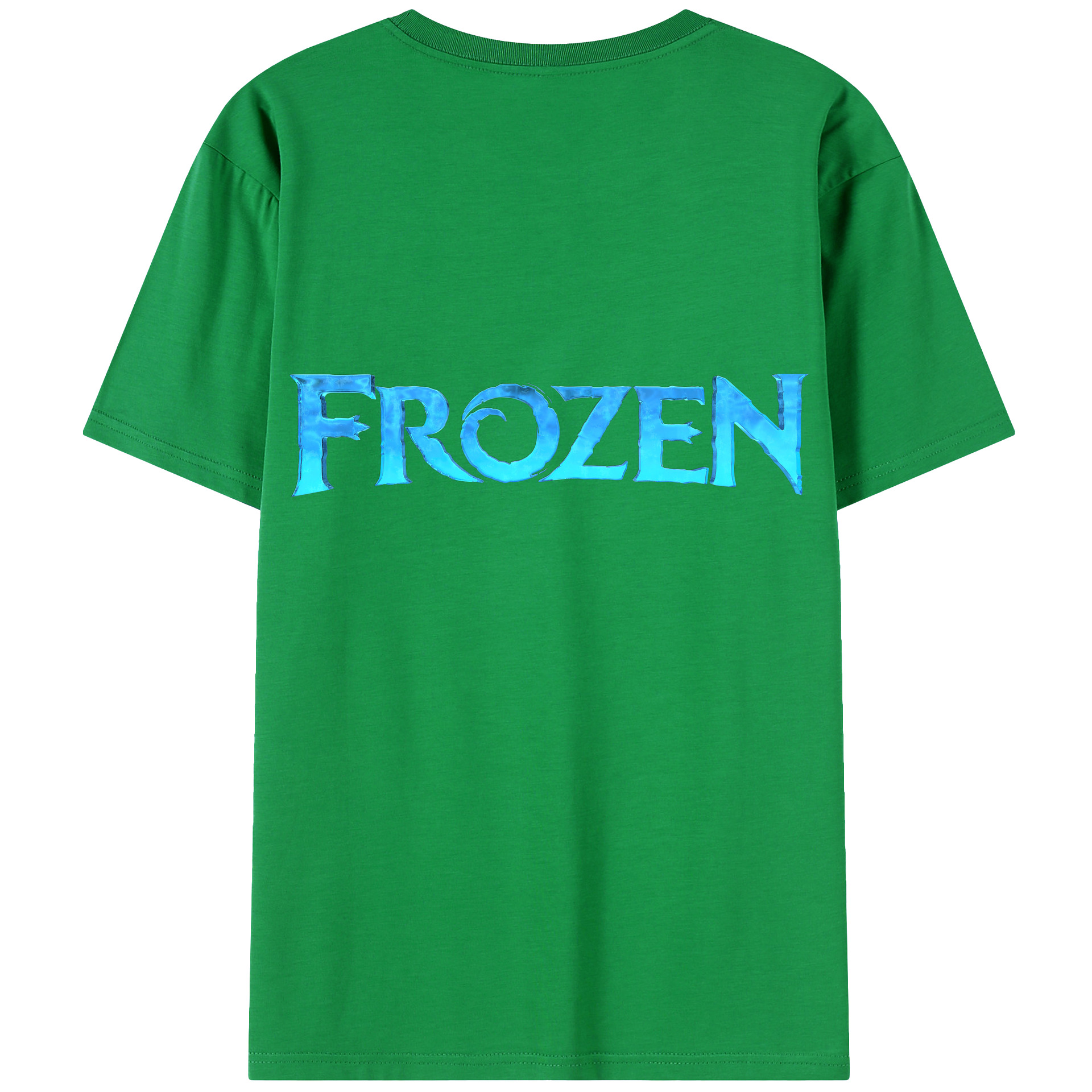 （画像用） アナと雪の女王 アンナ エルサ Frozen Anna Elsa 綿100％ メンズ半袖Tシャツ（バックプリント） 通気性