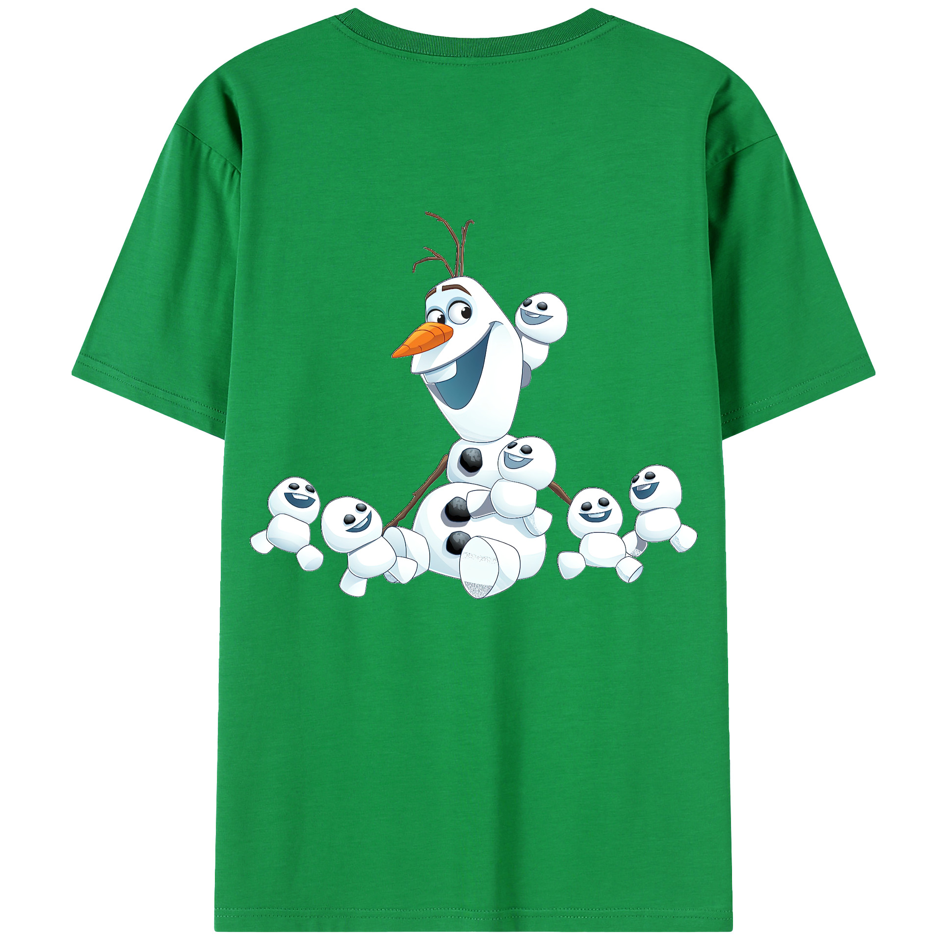 （画像用） アナと雪の女王 アンナ エルサ Frozen Anna Elsa 綿100％ メンズ半袖Tシャツ（バックプリント） 通気性