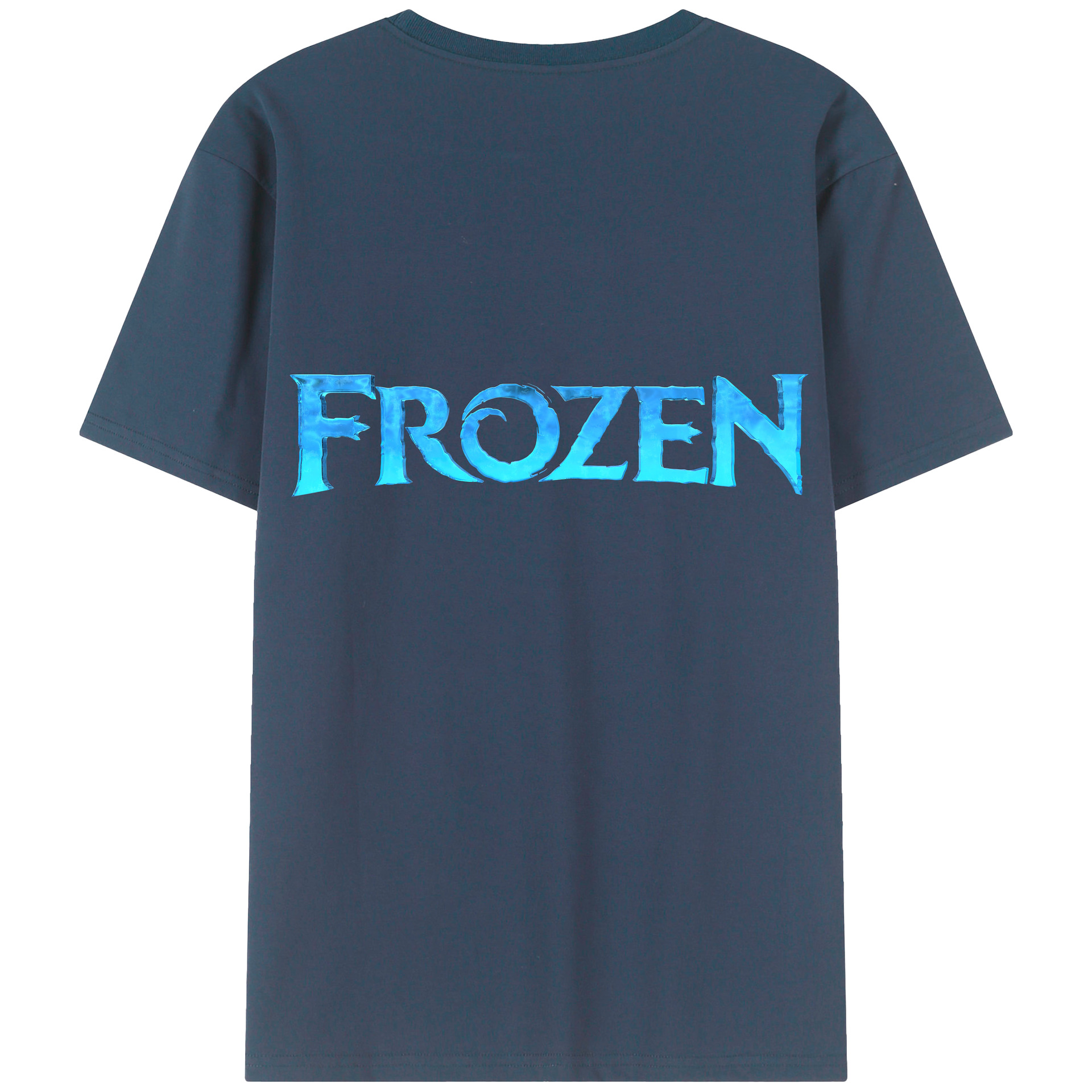 （画像用） アナと雪の女王 アンナ エルサ Frozen Anna Elsa 綿100％ メンズ半袖Tシャツ（バックプリント） 通気性