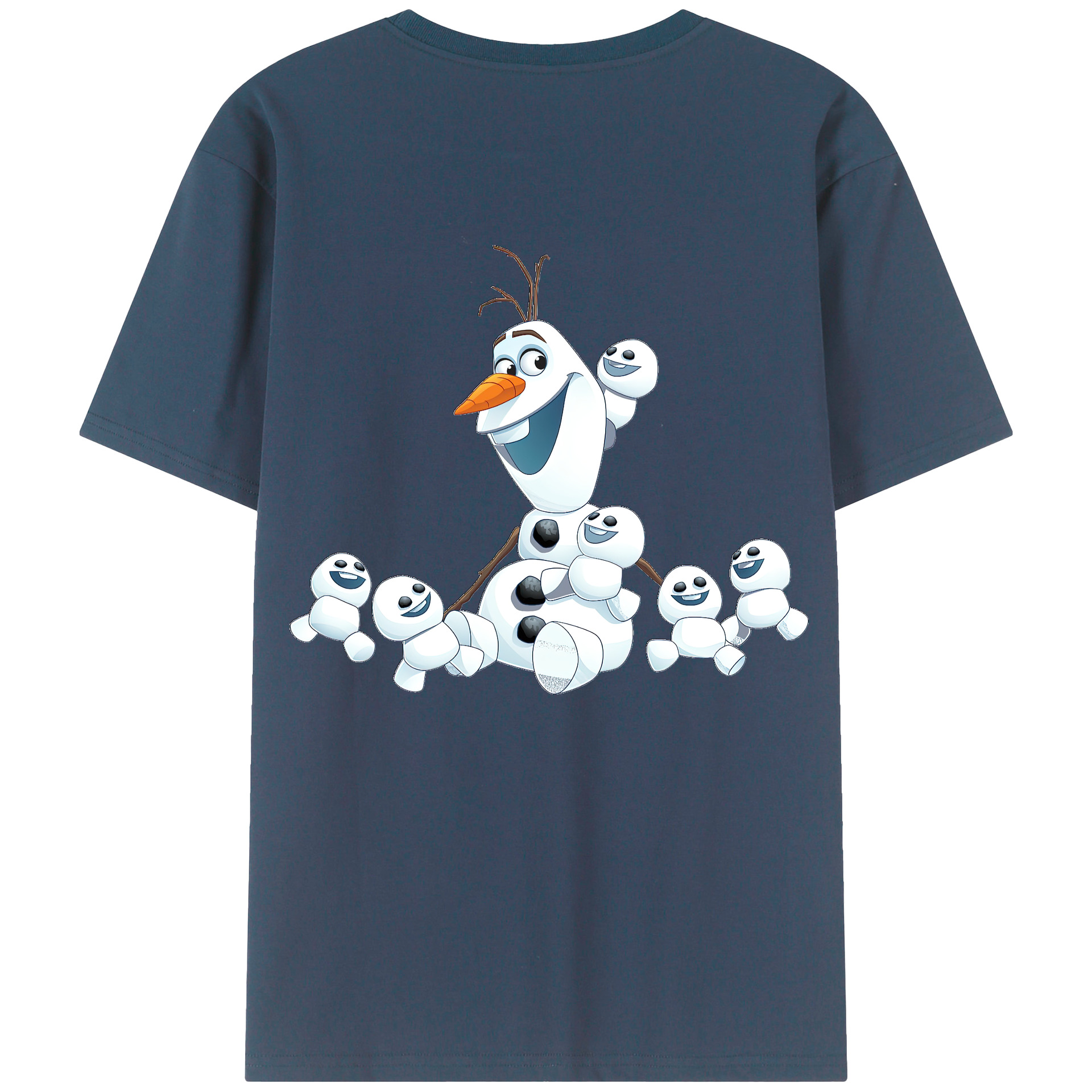 （画像用） アナと雪の女王 アンナ エルサ Frozen Anna Elsa 綿100％ メンズ半袖Tシャツ（バックプリント） 通気性