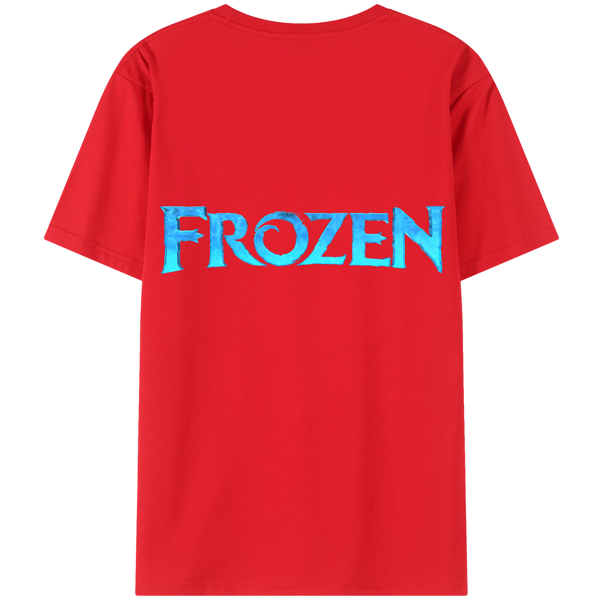 （画像用） アナと雪の女王 アンナ エルサ Frozen Anna Elsa 綿100％ メンズ半袖Tシャツ（バックプリント） 通気性