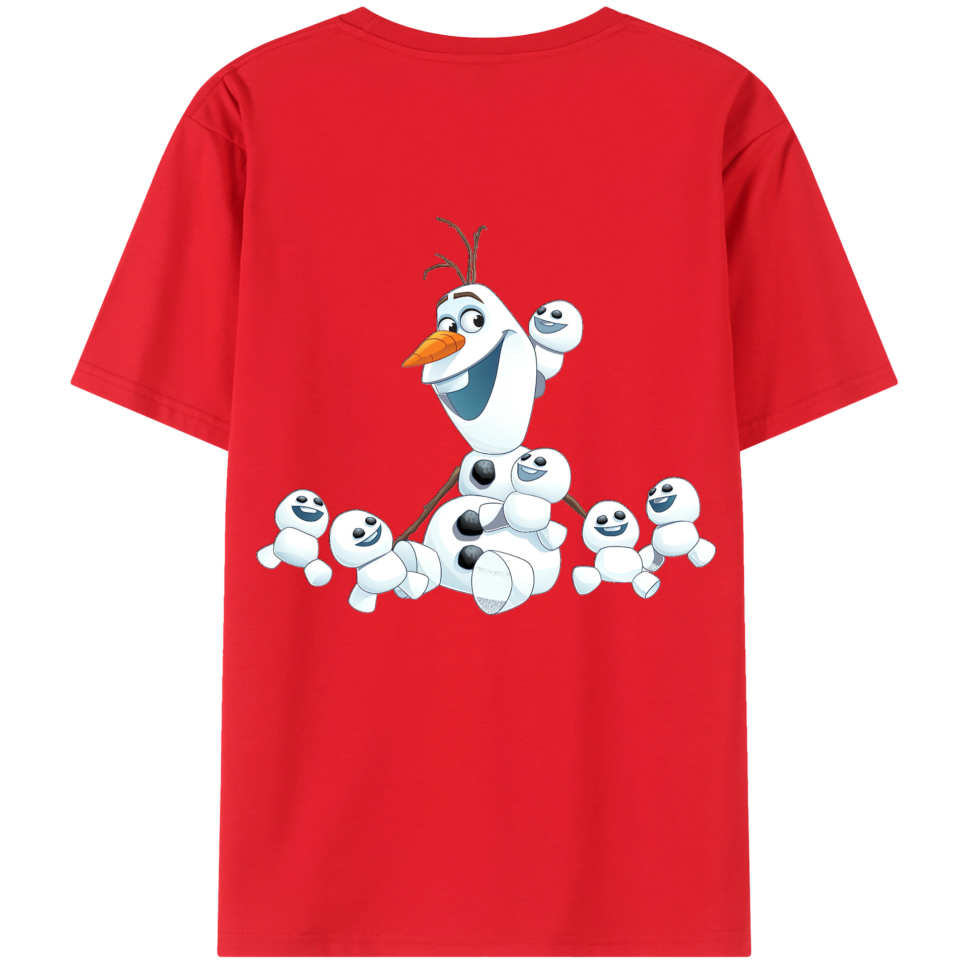 （画像用） アナと雪の女王 アンナ エルサ Frozen Anna Elsa 綿100％ メンズ半袖Tシャツ（バックプリント） 通気性