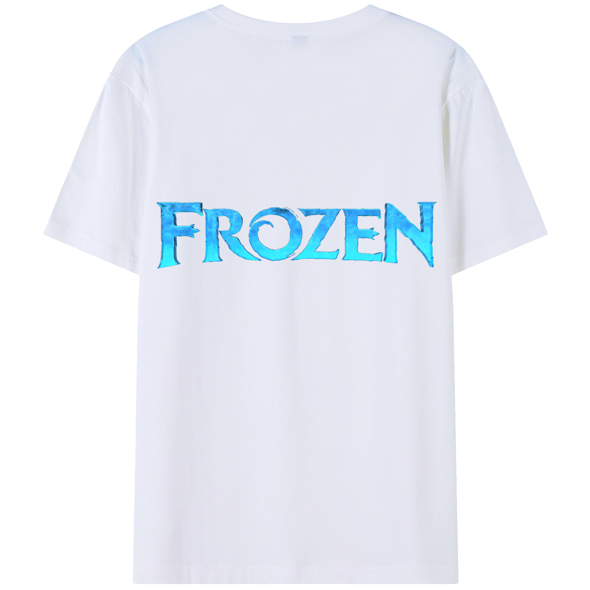 （画像用） アナと雪の女王 アンナ エルサ Frozen Anna Elsa 綿100％ メンズ半袖Tシャツ（バックプリント） 通気性