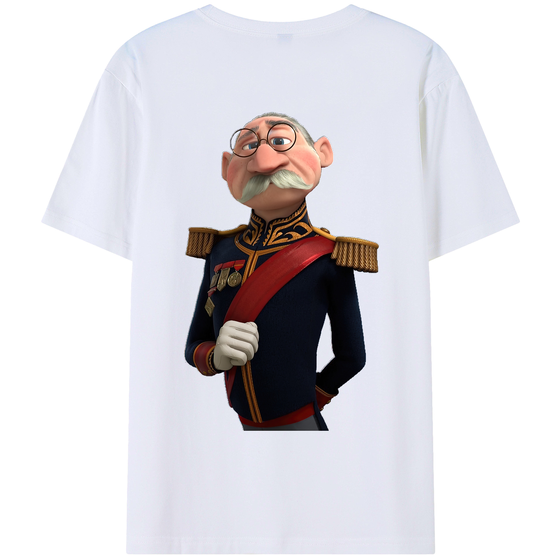 （画像用） アナと雪の女王 アンナ エルサ Frozen Anna Elsa 綿100％ メンズ半袖Tシャツ（バックプリント） 通気性