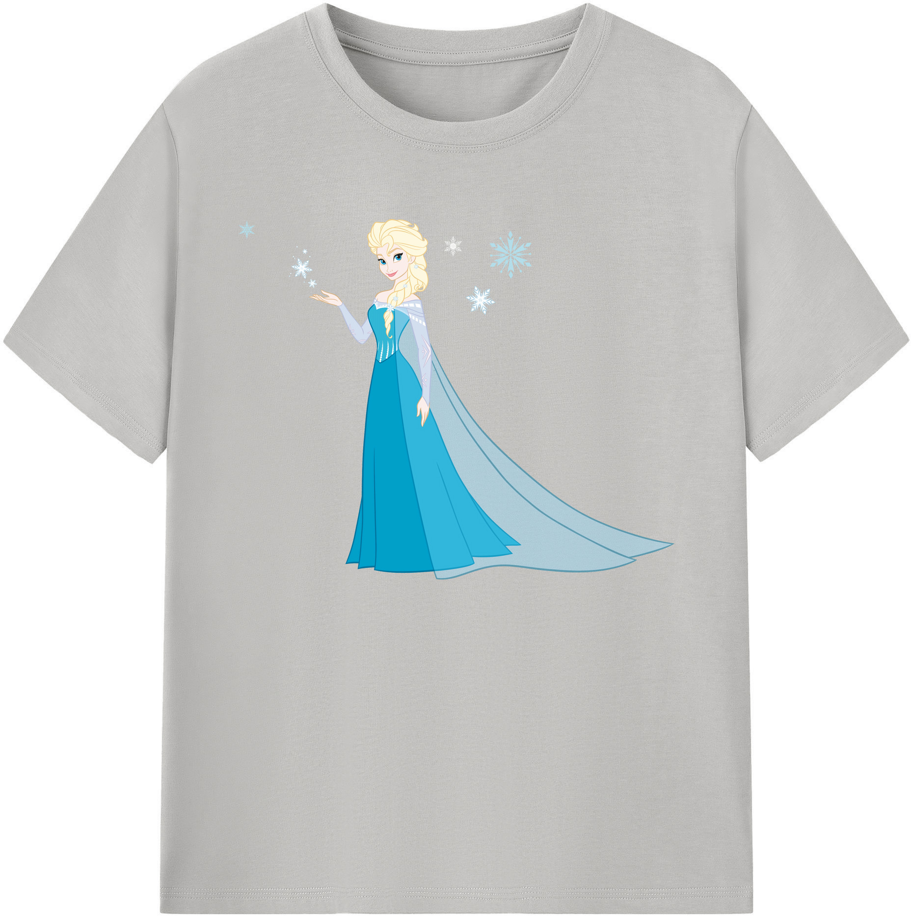 （画像用） アナと雪の女王 アンナ エルサ Frozen Anna Elsa 綿100％ メンズ半袖Tシャツ｜肌触りやわらか＆通気性