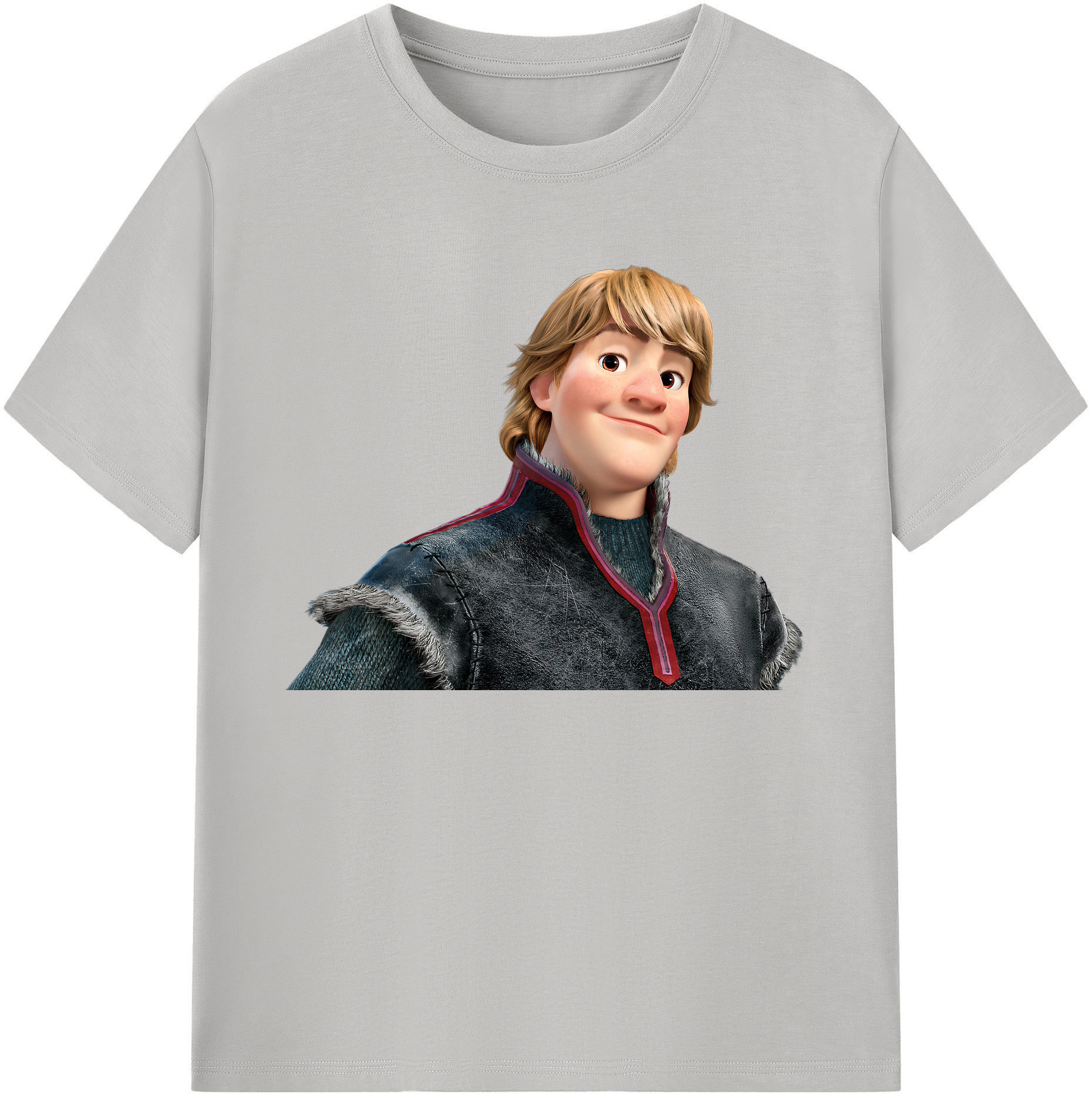 （画像用） アナと雪の女王 アンナ エルサ Frozen Anna Elsa 綿100％ メンズ半袖Tシャツ｜肌触りやわらか＆通気性