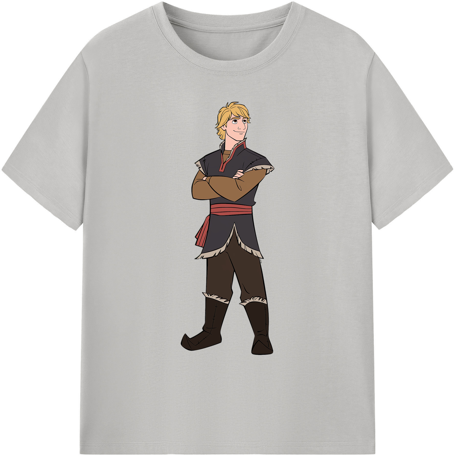 （画像用） アナと雪の女王 アンナ エルサ Frozen Anna Elsa 綿100％ メンズ半袖Tシャツ｜肌触りやわらか＆通気性