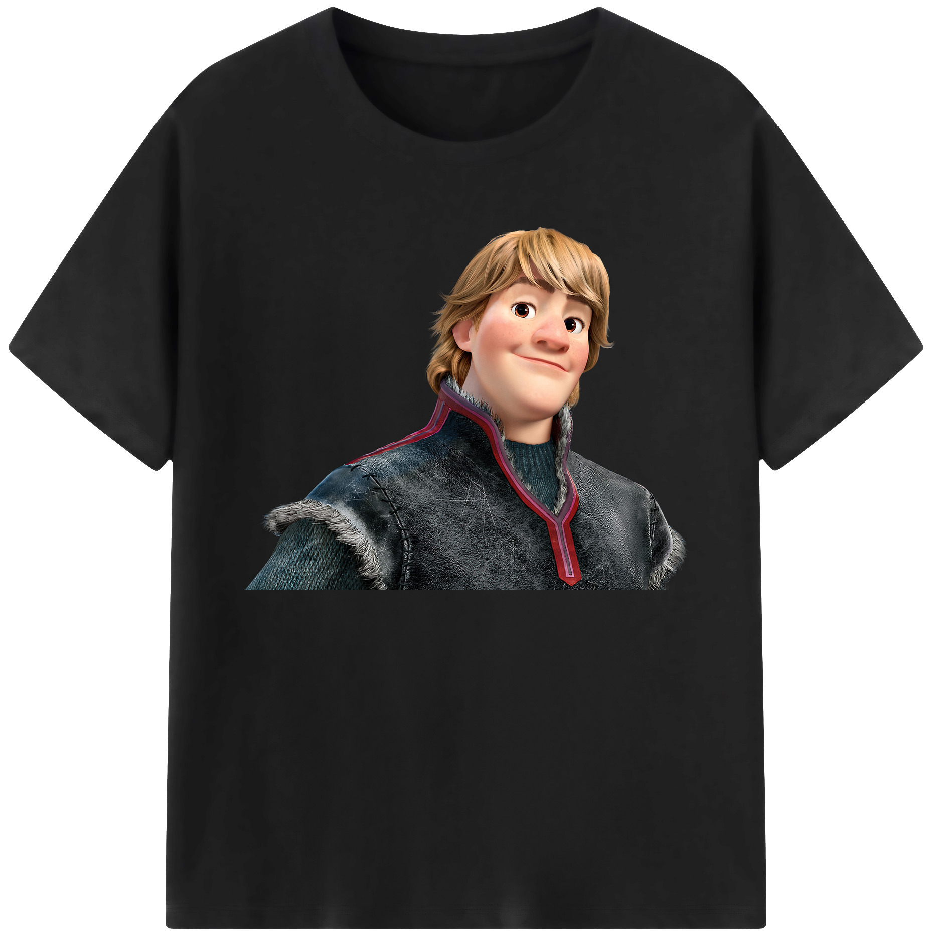 （画像用） アナと雪の女王 アンナ エルサ Frozen Anna Elsa 綿100％ メンズ半袖Tシャツ｜肌触りやわらか＆通気性