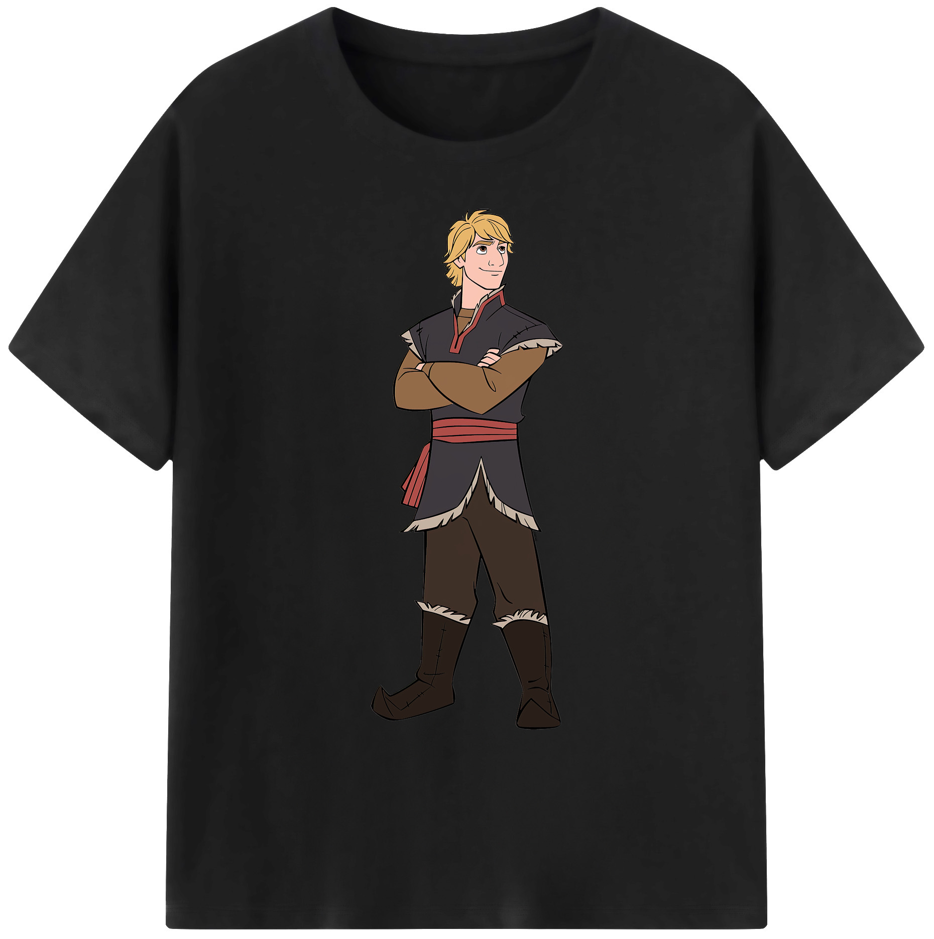 （画像用） アナと雪の女王 アンナ エルサ Frozen Anna Elsa 綿100％ メンズ半袖Tシャツ｜肌触りやわらか＆通気性