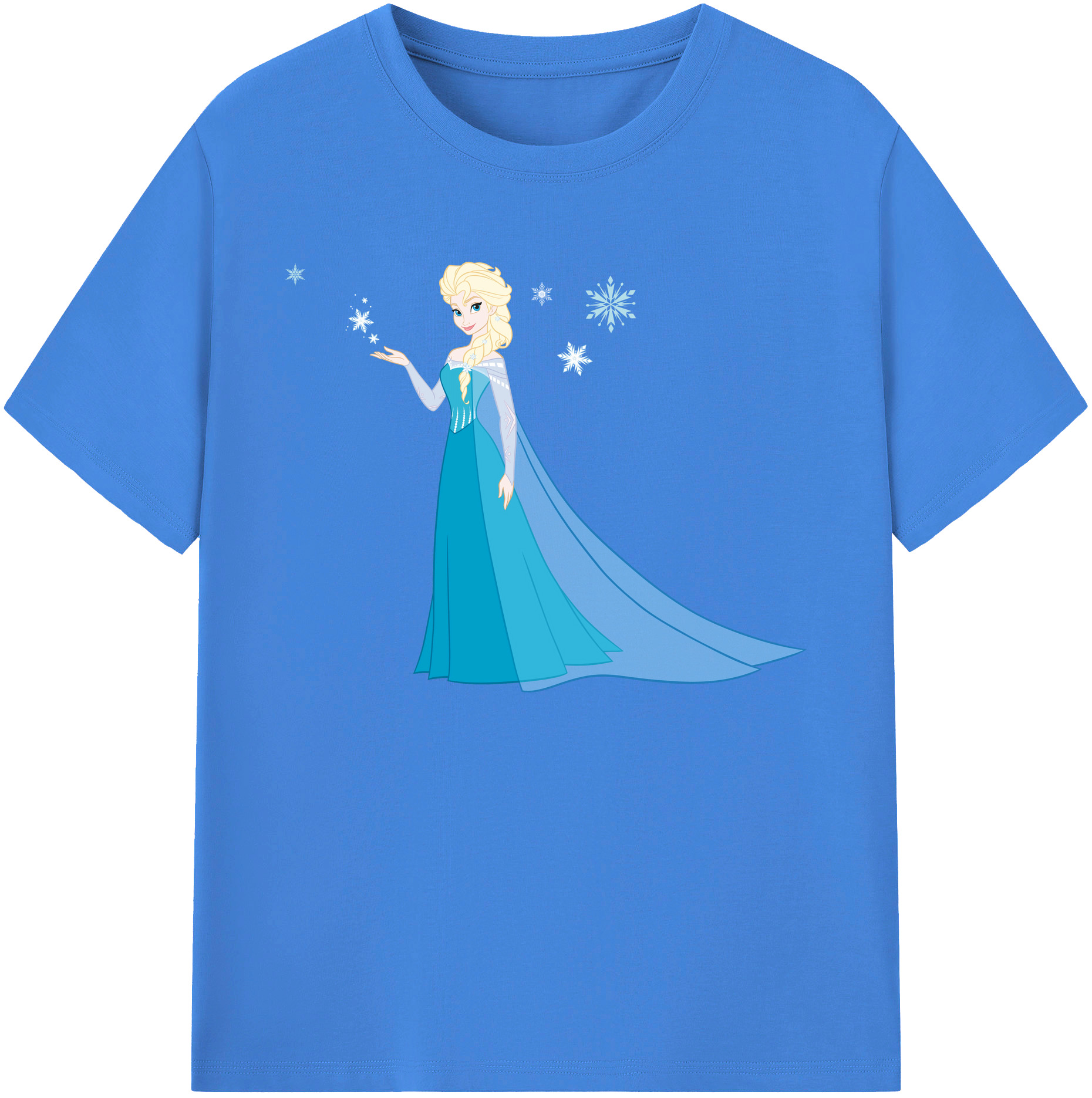 （画像用） アナと雪の女王 アンナ エルサ Frozen Anna Elsa 綿100％ メンズ半袖Tシャツ｜肌触りやわらか＆通気性
