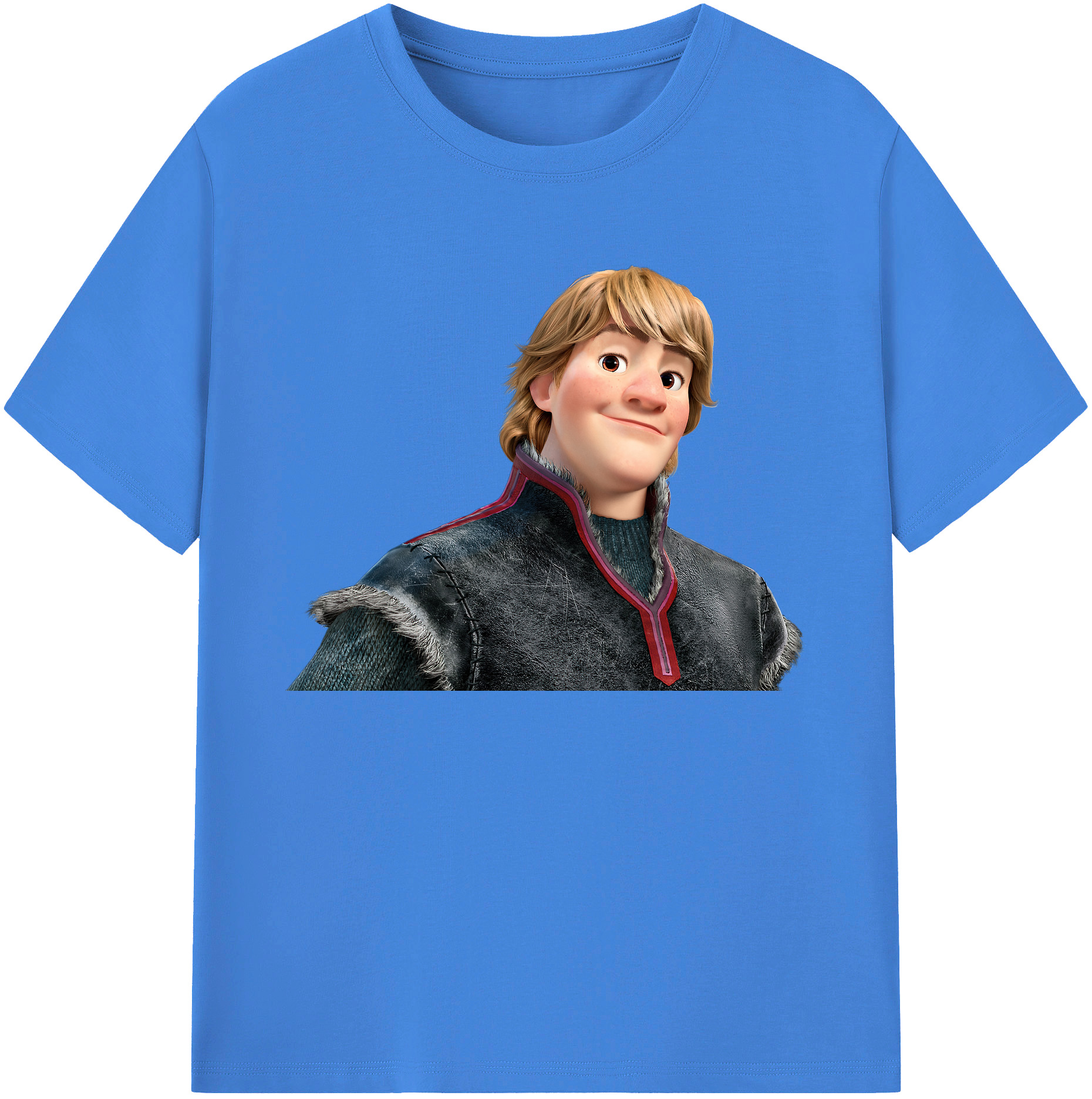 （画像用） アナと雪の女王 アンナ エルサ Frozen Anna Elsa 綿100％ メンズ半袖Tシャツ｜肌触りやわらか＆通気性