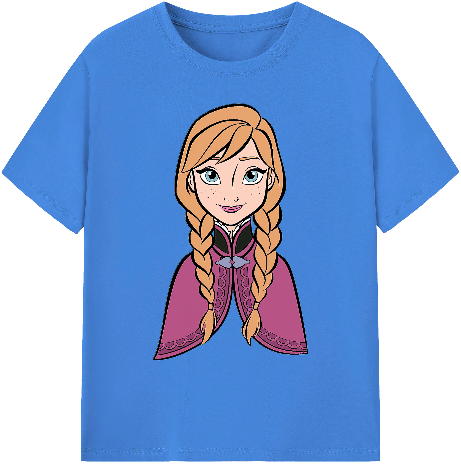 （画像用） アナと雪の女王 アンナ エルサ Frozen Anna Elsa 綿100％ メンズ半袖Tシャツ｜肌触りやわらか＆通気性
