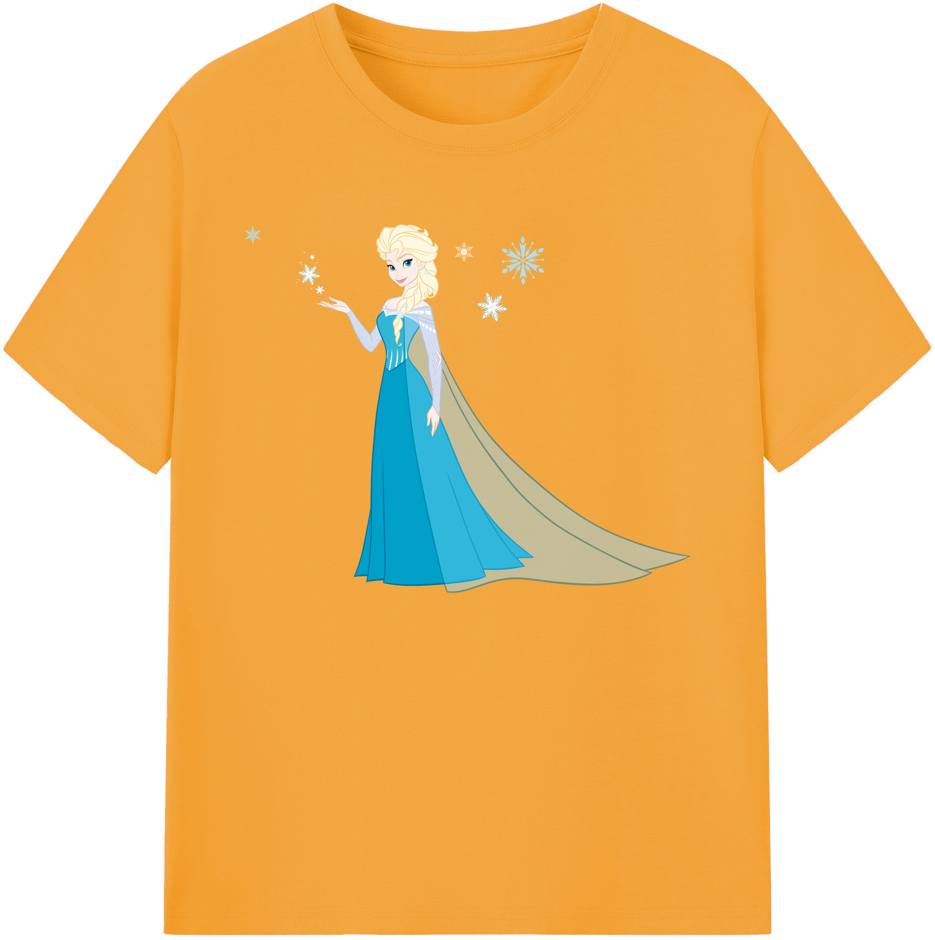 （画像用） アナと雪の女王 アンナ エルサ Frozen Anna Elsa 綿100％ メンズ半袖Tシャツ｜肌触りやわらか＆通気性