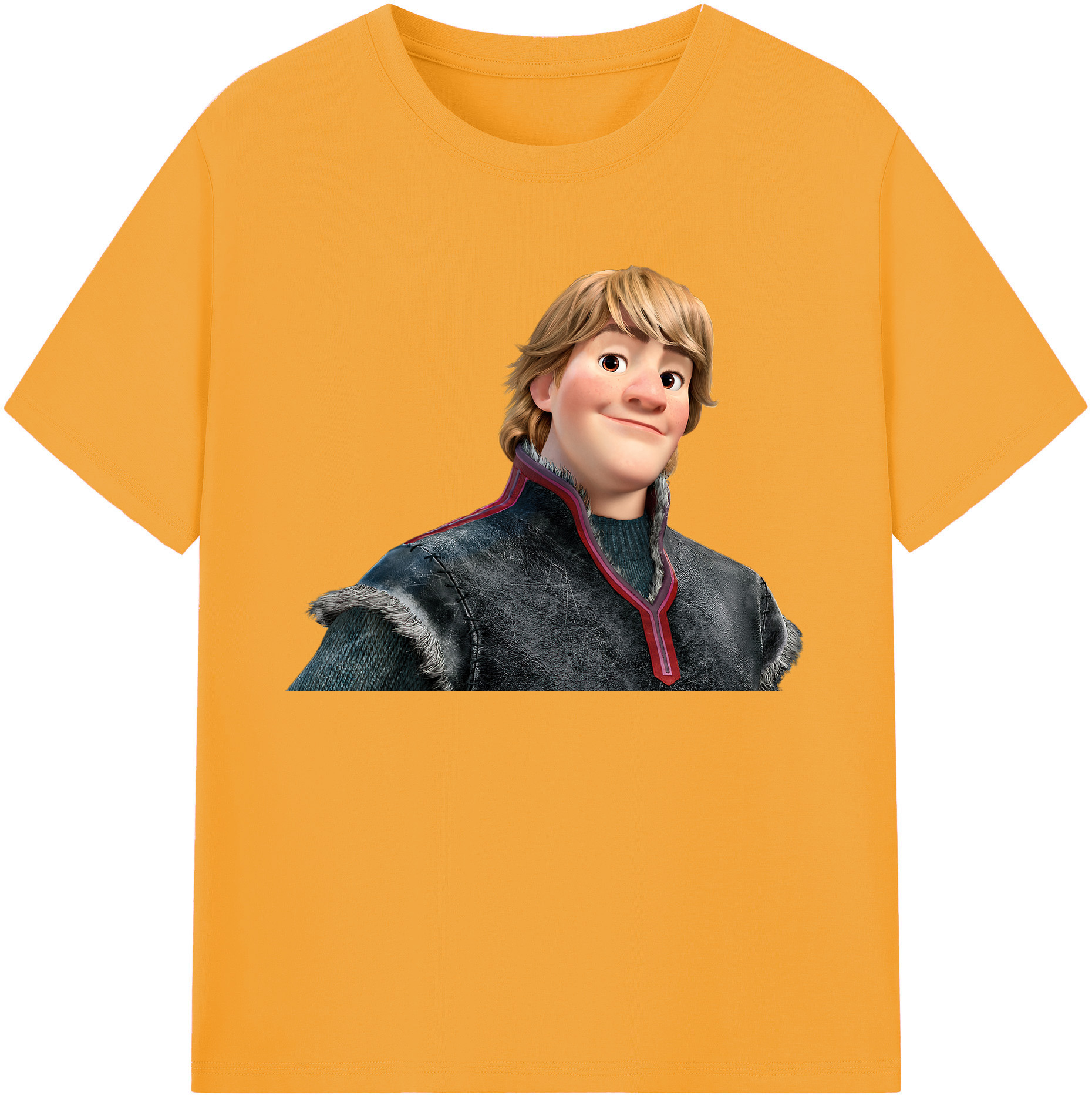 （画像用） アナと雪の女王 アンナ エルサ Frozen Anna Elsa 綿100％ メンズ半袖Tシャツ｜肌触りやわらか＆通気性