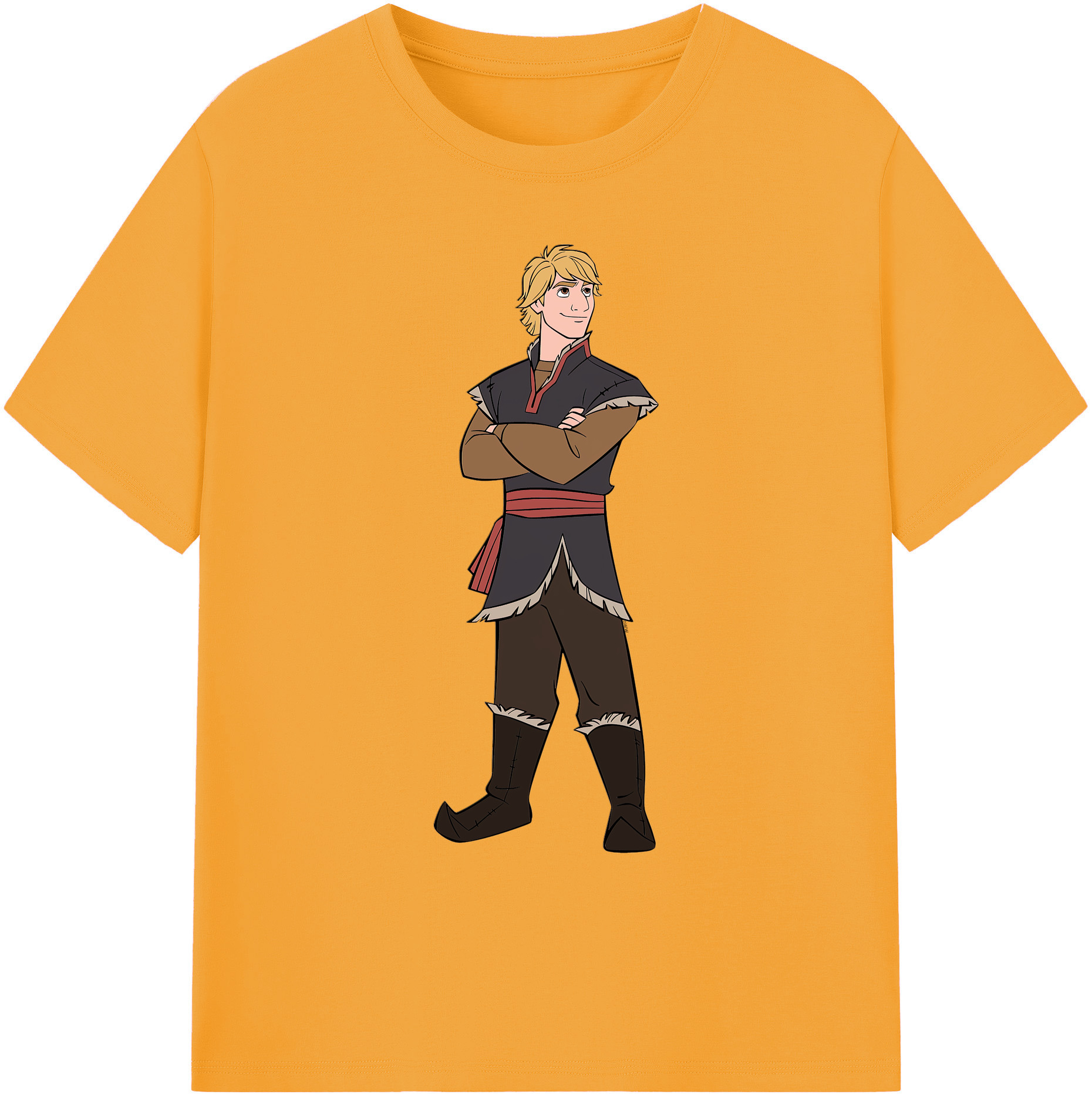 （画像用） アナと雪の女王 アンナ エルサ Frozen Anna Elsa 綿100％ メンズ半袖Tシャツ｜肌触りやわらか＆通気性