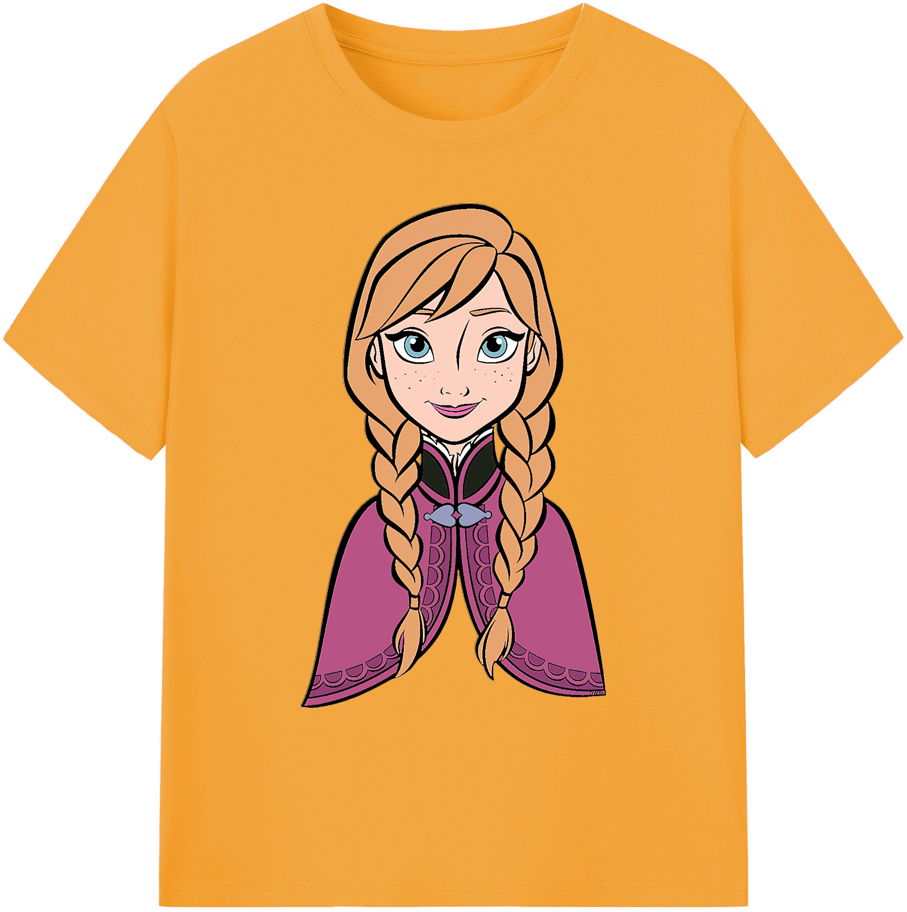 （画像用） アナと雪の女王 アンナ エルサ Frozen Anna Elsa 綿100％ メンズ半袖Tシャツ｜肌触りやわらか＆通気性