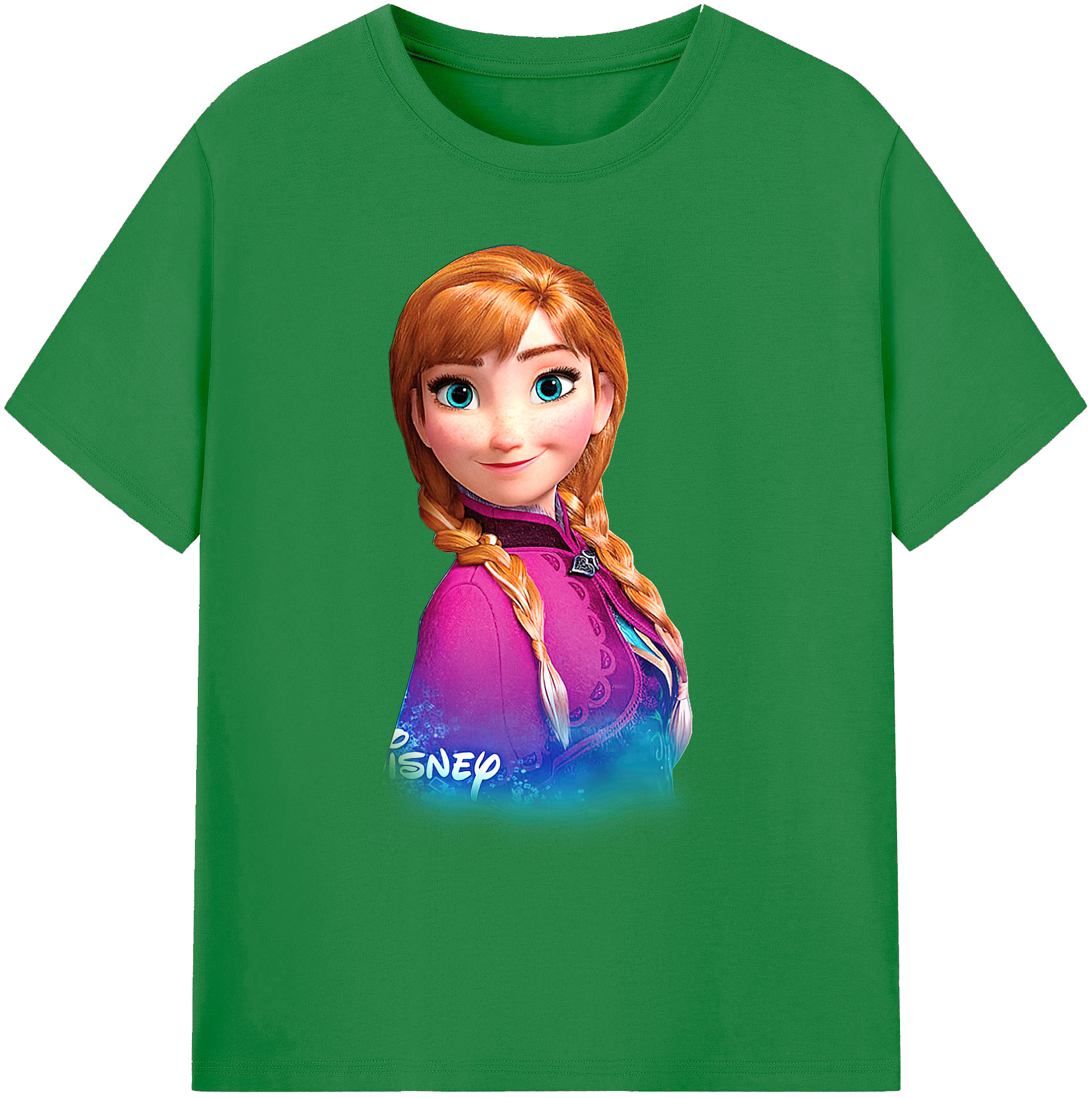 （画像用） アナと雪の女王 アンナ エルサ Frozen Anna Elsa 綿100％ メンズ半袖Tシャツ｜肌触りやわらか＆通気性