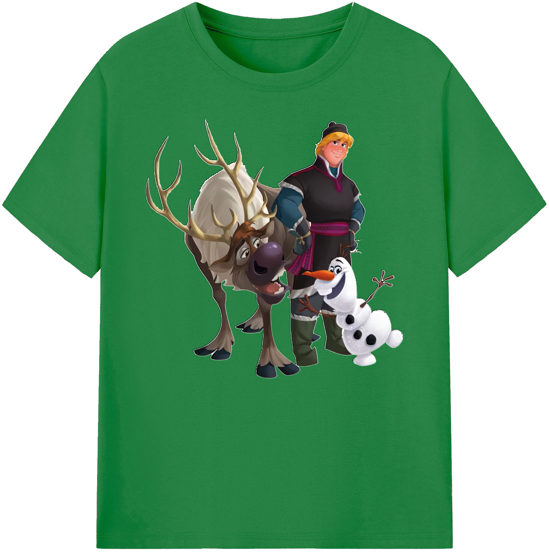 （画像用） アナと雪の女王 アンナ エルサ Frozen Anna Elsa 綿100％ メンズ半袖Tシャツ｜肌触りやわらか＆通気性