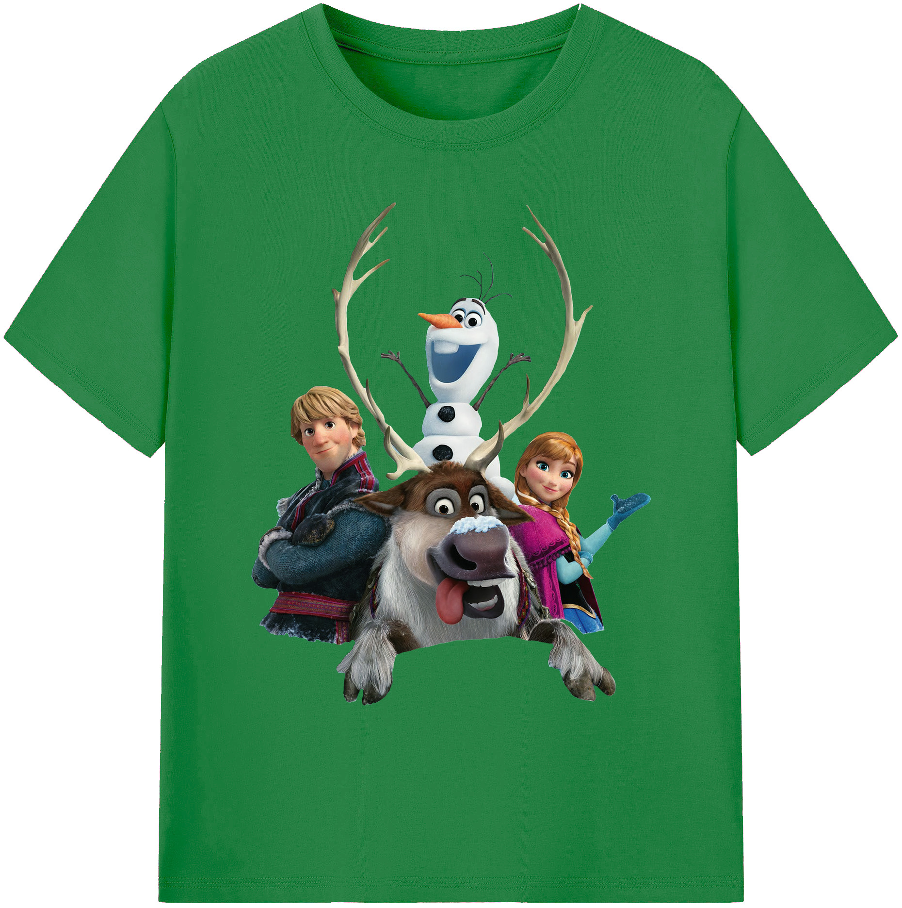 （画像用） アナと雪の女王 アンナ エルサ Frozen Anna Elsa 綿100％ メンズ半袖Tシャツ｜肌触りやわらか＆通気性