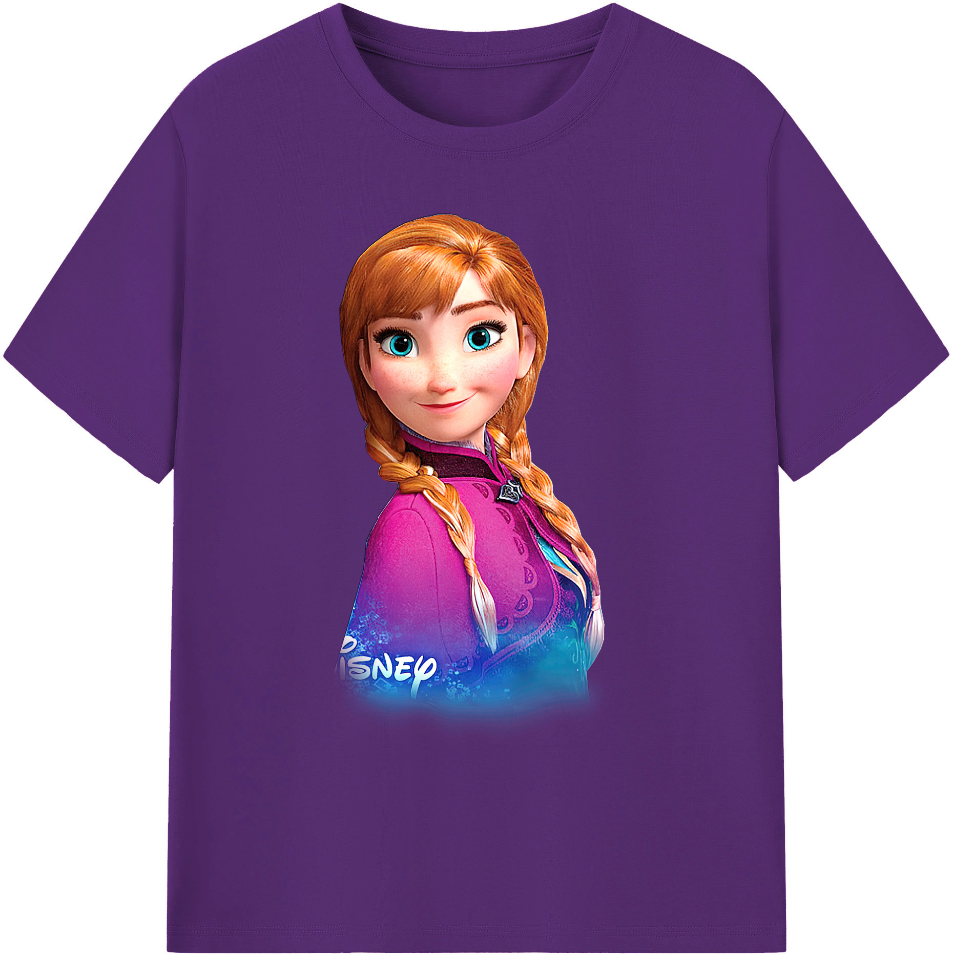 （画像用） アナと雪の女王 アンナ エルサ Frozen Anna Elsa 綿100％ メンズ半袖Tシャツ｜肌触りやわらか＆通気性
