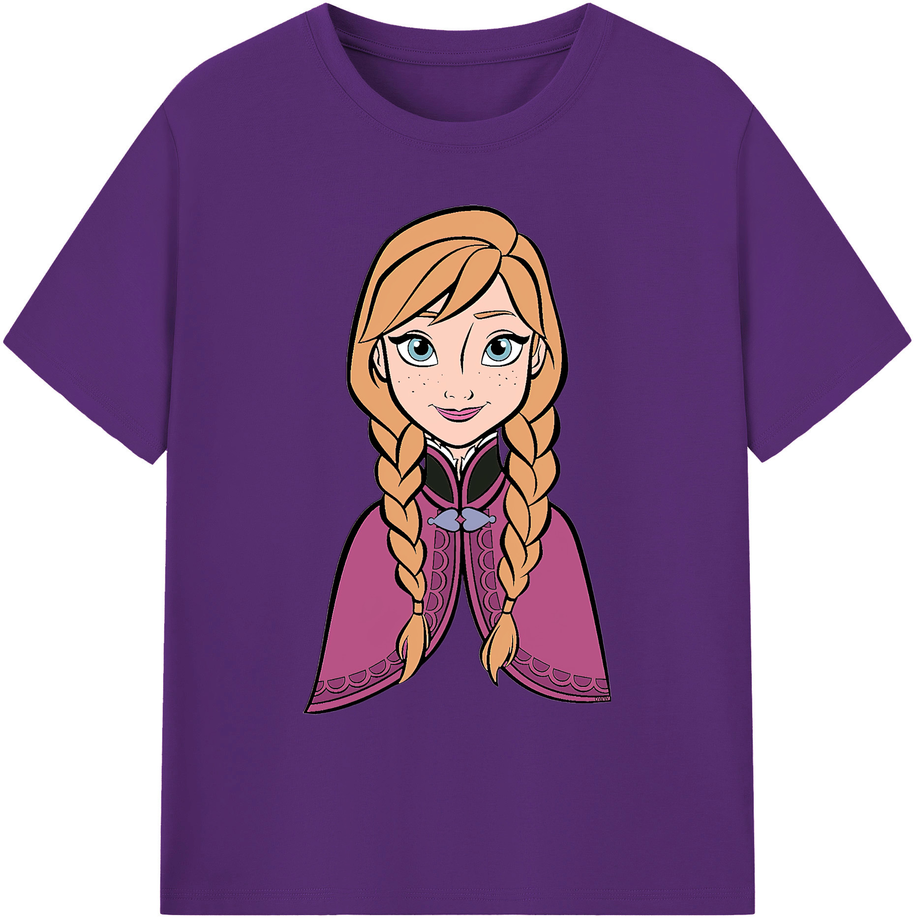 （画像用） アナと雪の女王 アンナ エルサ Frozen Anna Elsa 綿100％ メンズ半袖Tシャツ｜肌触りやわらか＆通気性