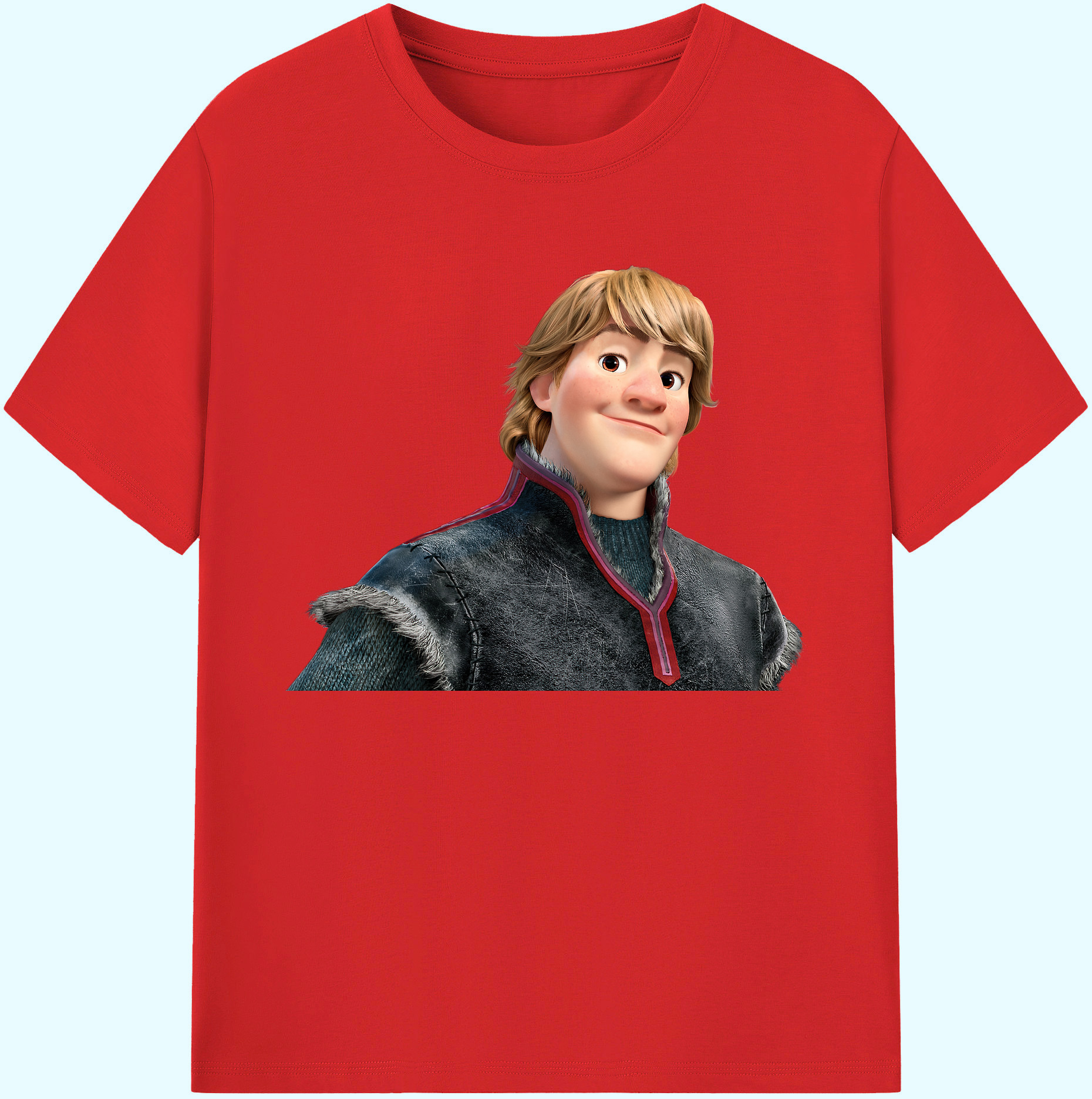 （画像用） アナと雪の女王 アンナ エルサ Frozen Anna Elsa 綿100％ メンズ半袖Tシャツ｜肌触りやわらか＆通気性