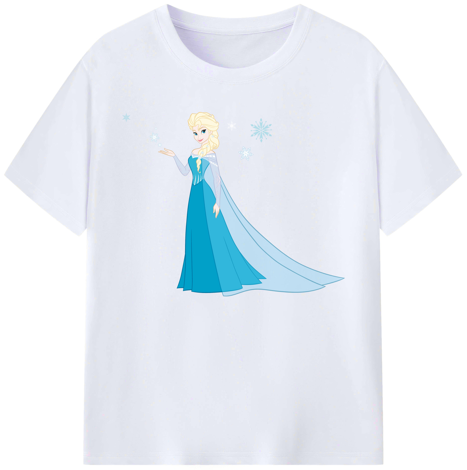 （画像用） アナと雪の女王 アンナ エルサ Frozen Anna Elsa 綿100％ メンズ半袖Tシャツ｜肌触りやわらか＆通気性