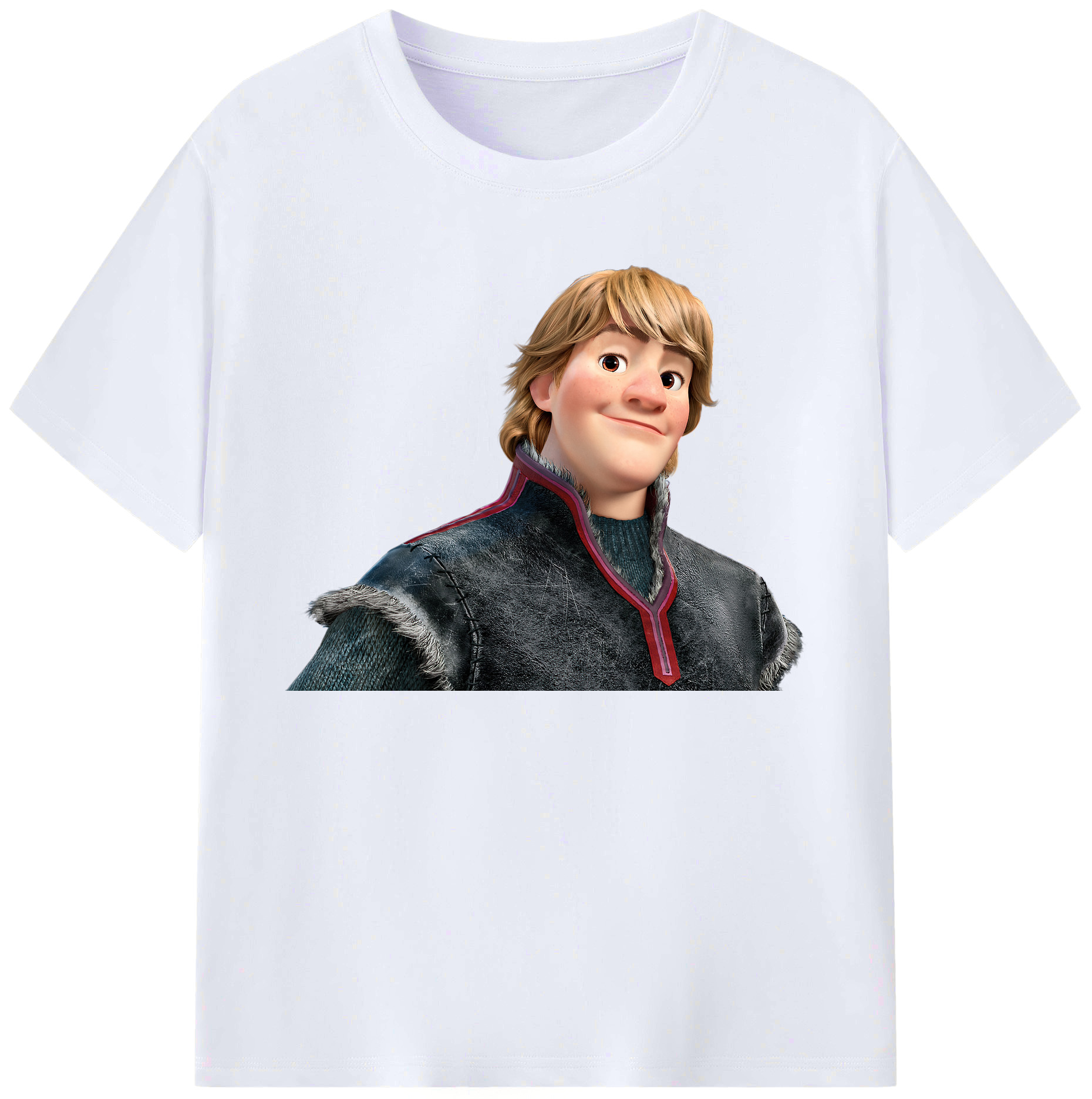 （画像用） アナと雪の女王 アンナ エルサ Frozen Anna Elsa 綿100％ メンズ半袖Tシャツ｜肌触りやわらか＆通気性