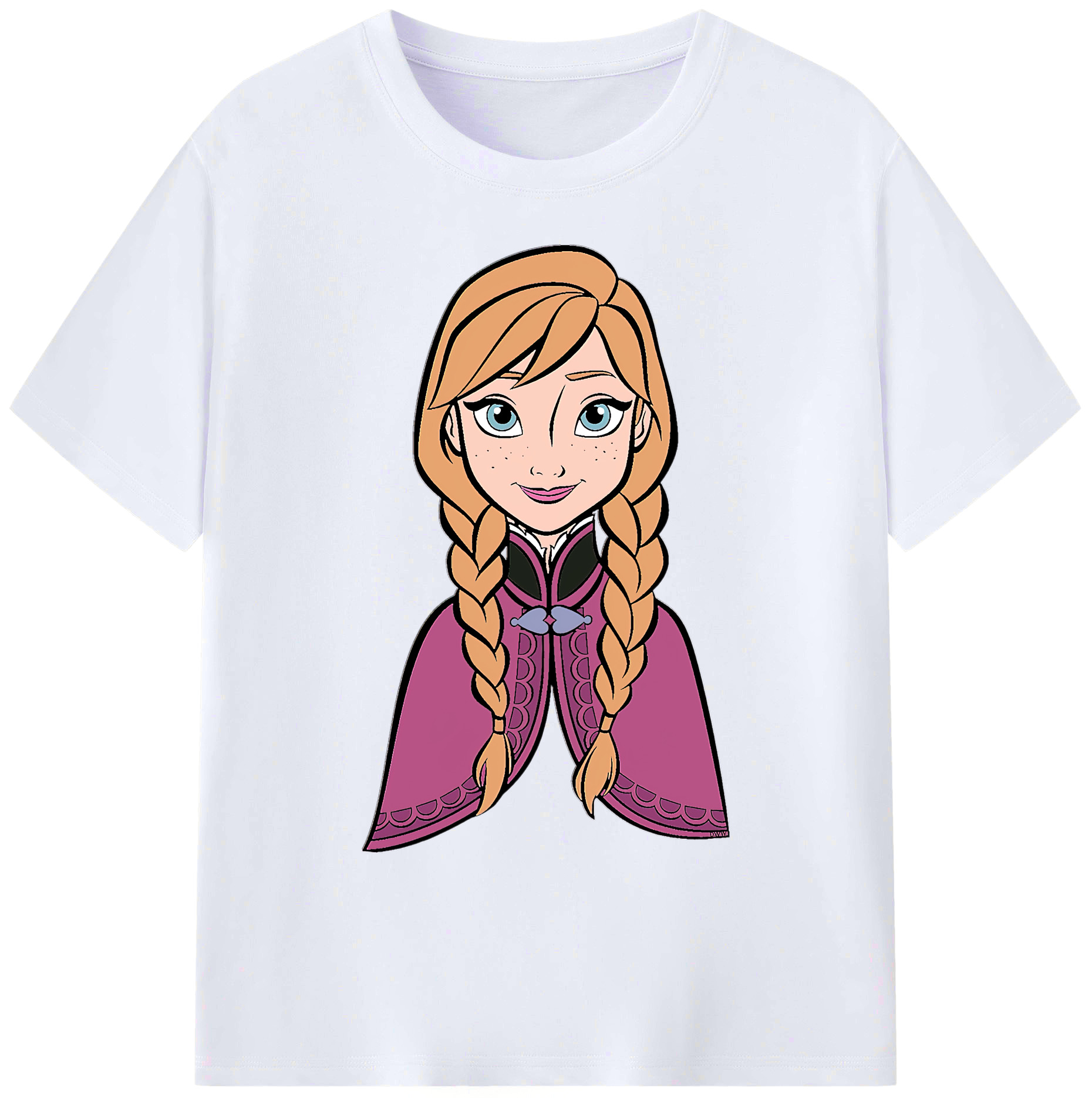 （画像用） アナと雪の女王 アンナ エルサ Frozen Anna Elsa 綿100％ メンズ半袖Tシャツ｜肌触りやわらか＆通気性