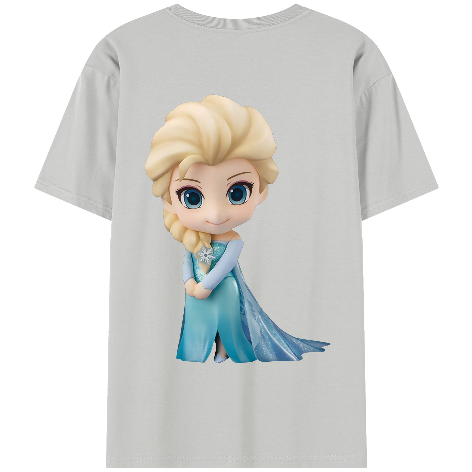 （画像用） アナと雪の女王 アンナ エルサ Frozen Anna Elsa レディース半袖Tシャツ(バックプリント)