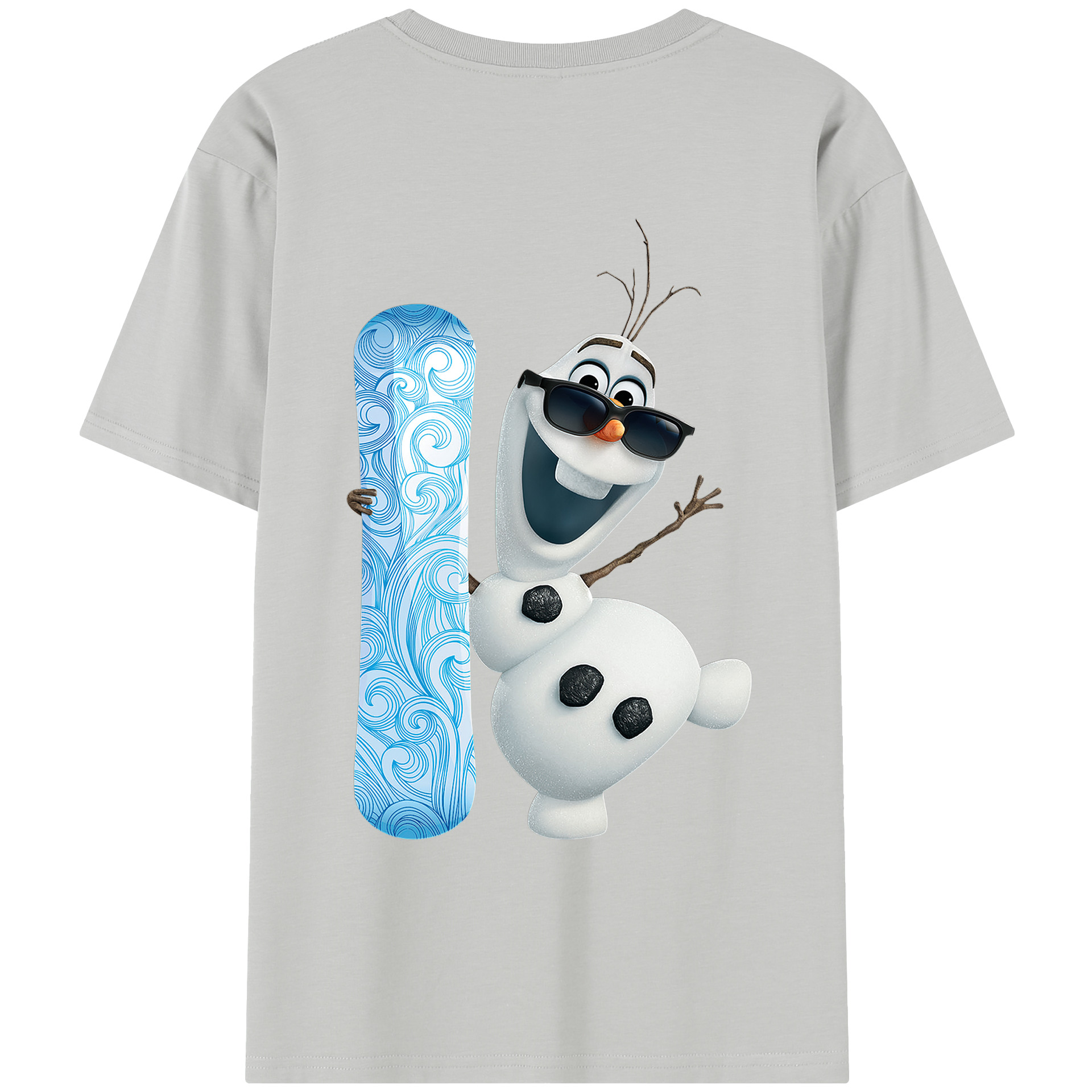 （画像用） アナと雪の女王 アンナ エルサ Frozen Anna Elsa レディース半袖Tシャツ(バックプリント)