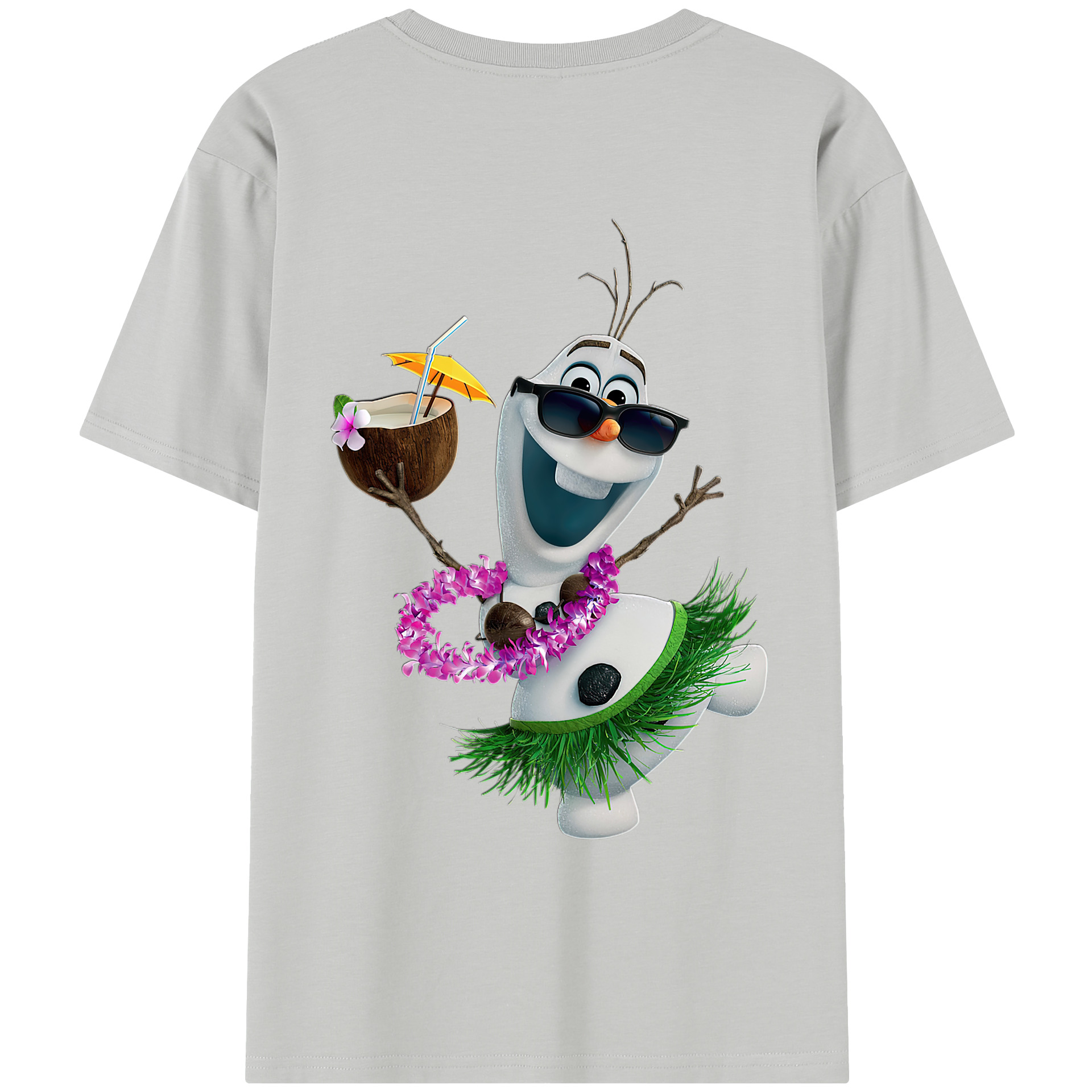 （画像用） アナと雪の女王 アンナ エルサ Frozen Anna Elsa レディース半袖Tシャツ(バックプリント)