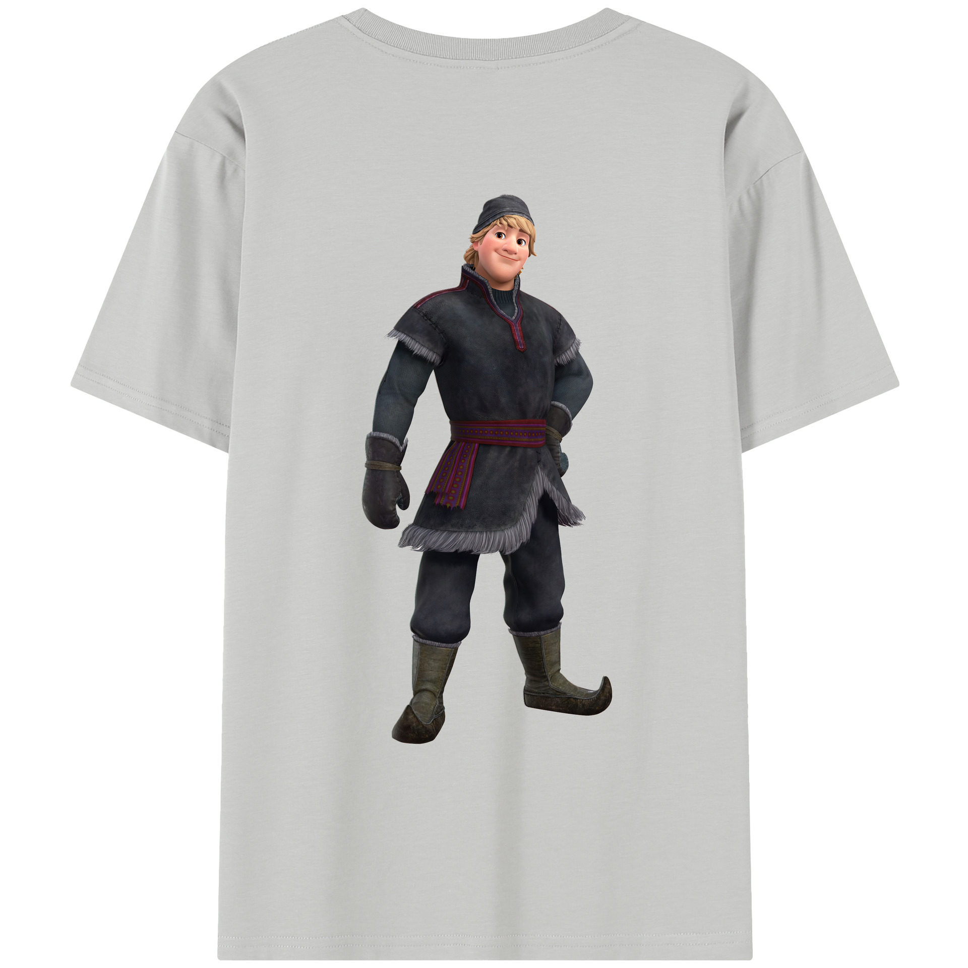 （画像用） アナと雪の女王 アンナ エルサ Frozen Anna Elsa レディース半袖Tシャツ(バックプリント)