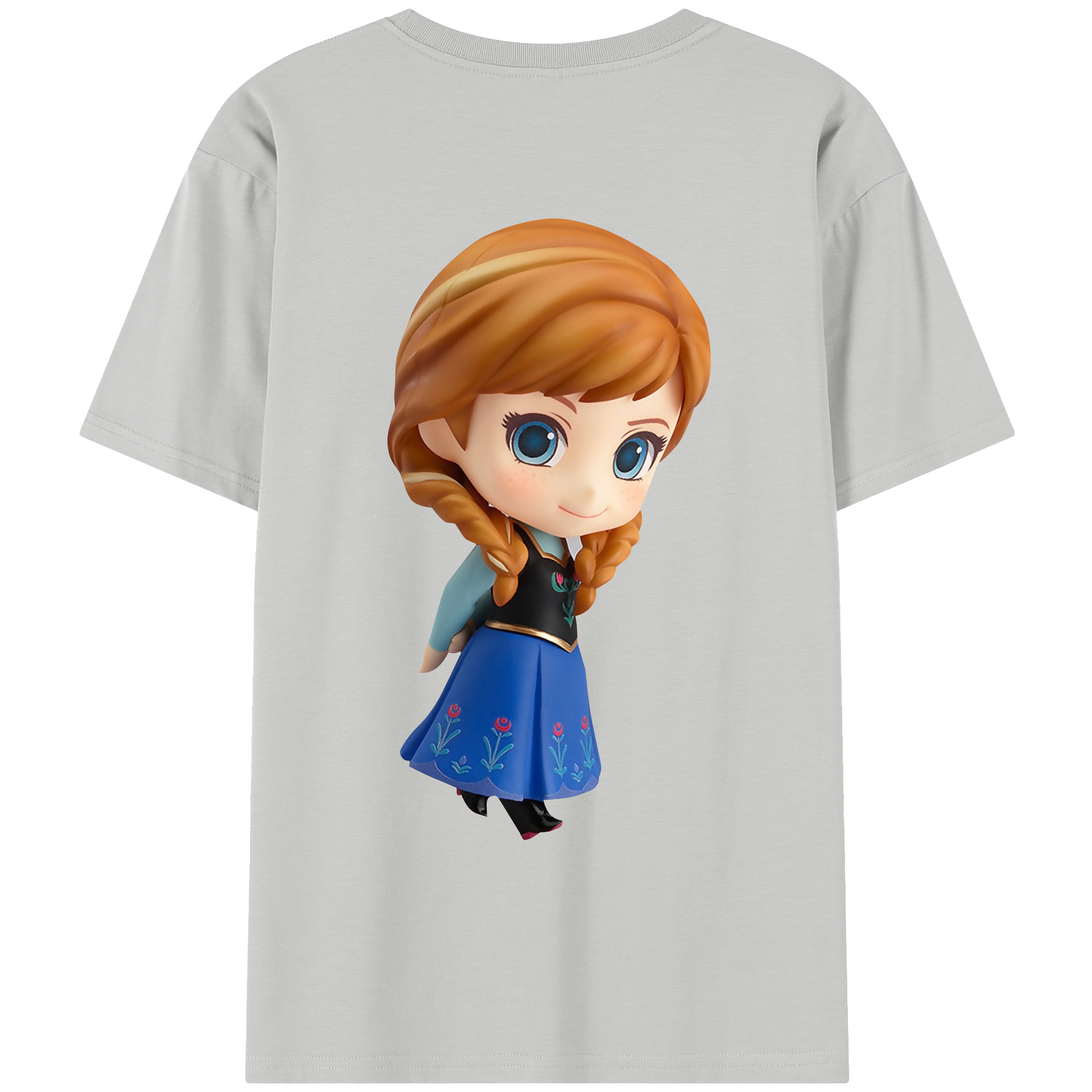 （画像用） アナと雪の女王 アンナ エルサ Frozen Anna Elsa レディース半袖Tシャツ(バックプリント)