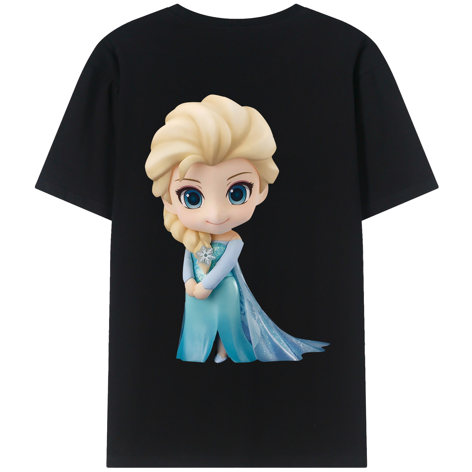 （画像用） アナと雪の女王 アンナ エルサ Frozen Anna Elsa レディース半袖Tシャツ(バックプリント)