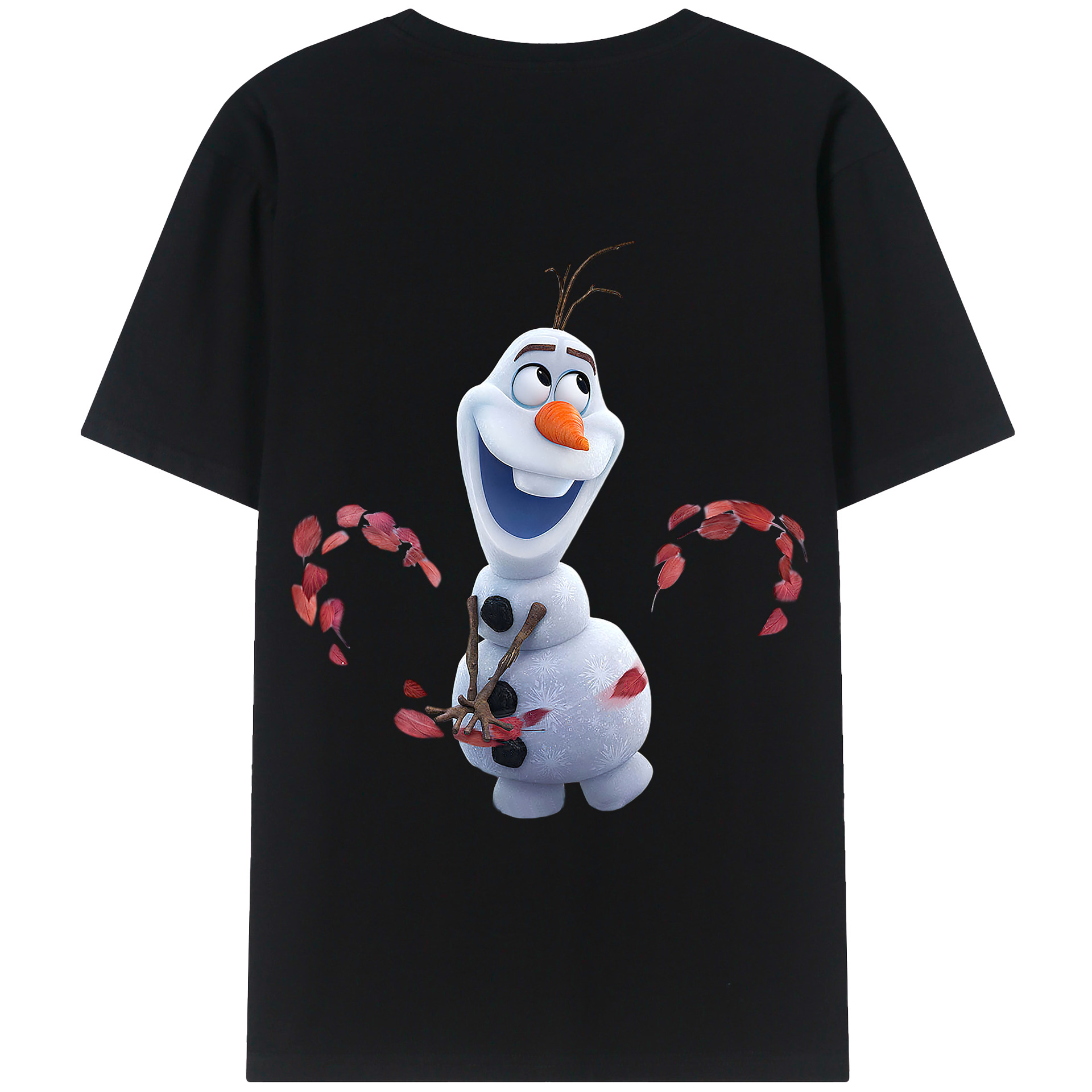 （画像用） アナと雪の女王 アンナ エルサ Frozen Anna Elsa レディース半袖Tシャツ(バックプリント)