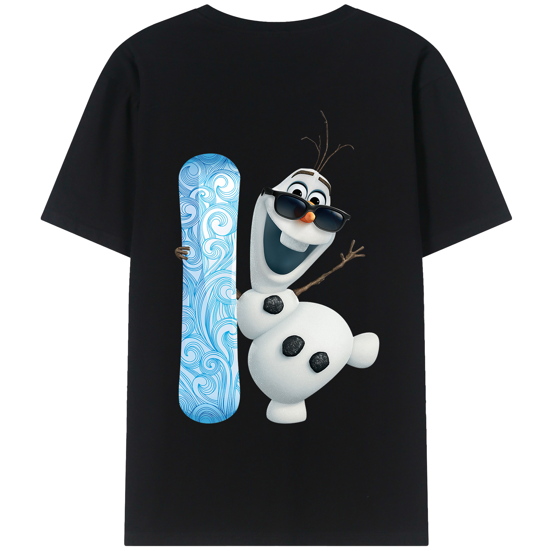 （画像用） アナと雪の女王 アンナ エルサ Frozen Anna Elsa レディース半袖Tシャツ(バックプリント)