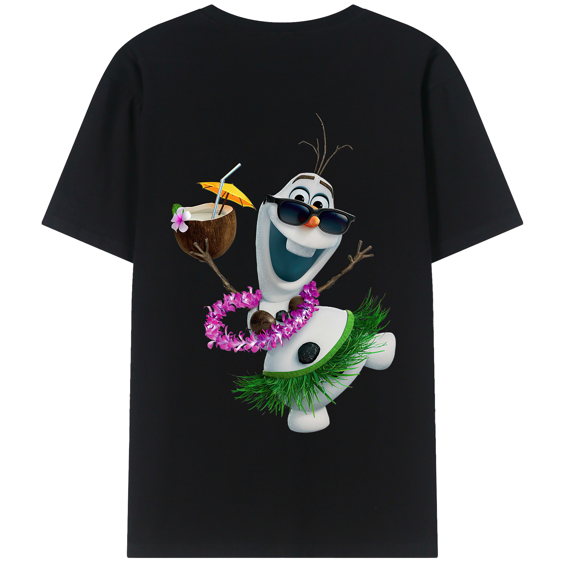 （画像用） アナと雪の女王 アンナ エルサ Frozen Anna Elsa レディース半袖Tシャツ(バックプリント)