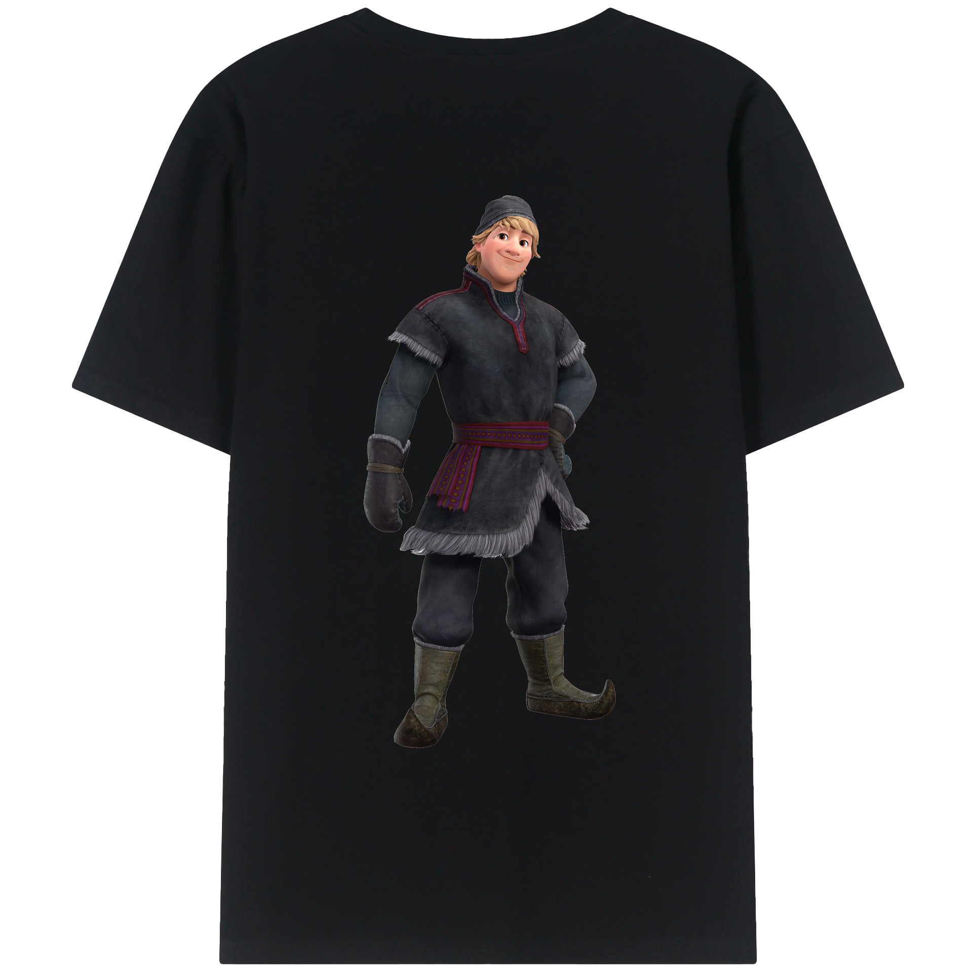 （画像用） アナと雪の女王 アンナ エルサ Frozen Anna Elsa レディース半袖Tシャツ(バックプリント)