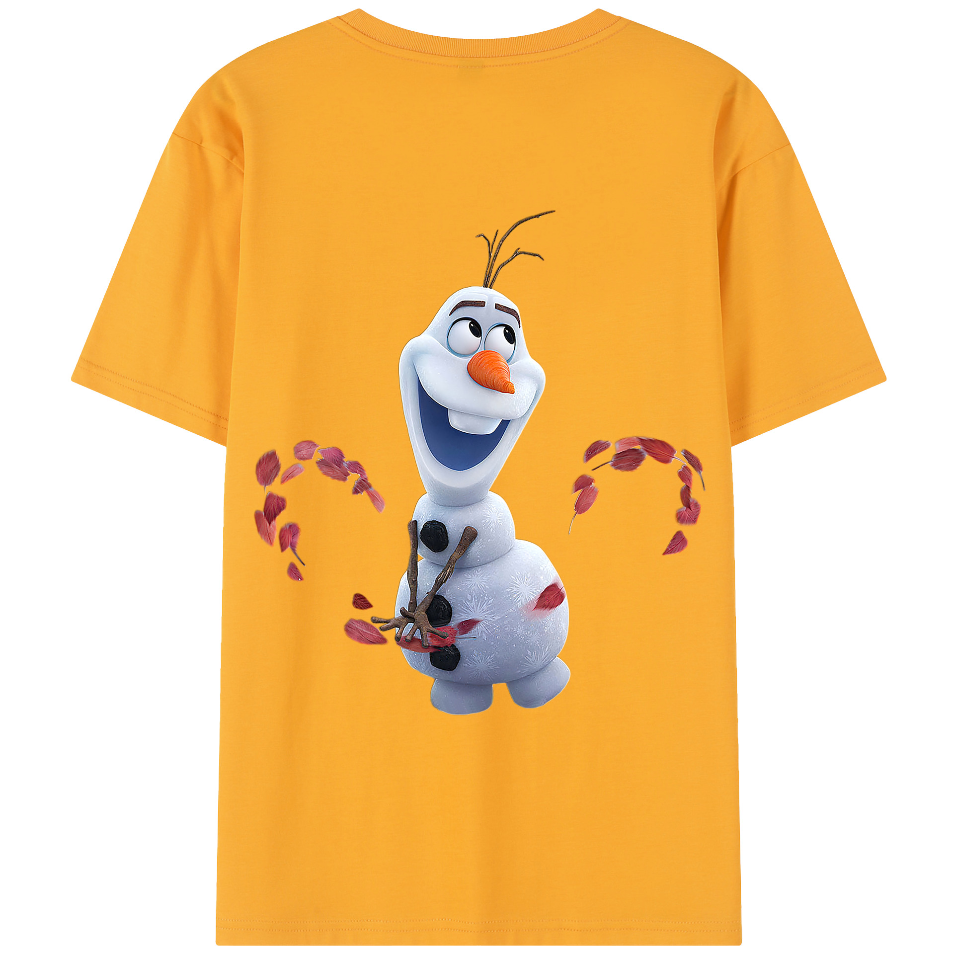 （画像用） アナと雪の女王 アンナ エルサ Frozen Anna Elsa レディース半袖Tシャツ(バックプリント)
