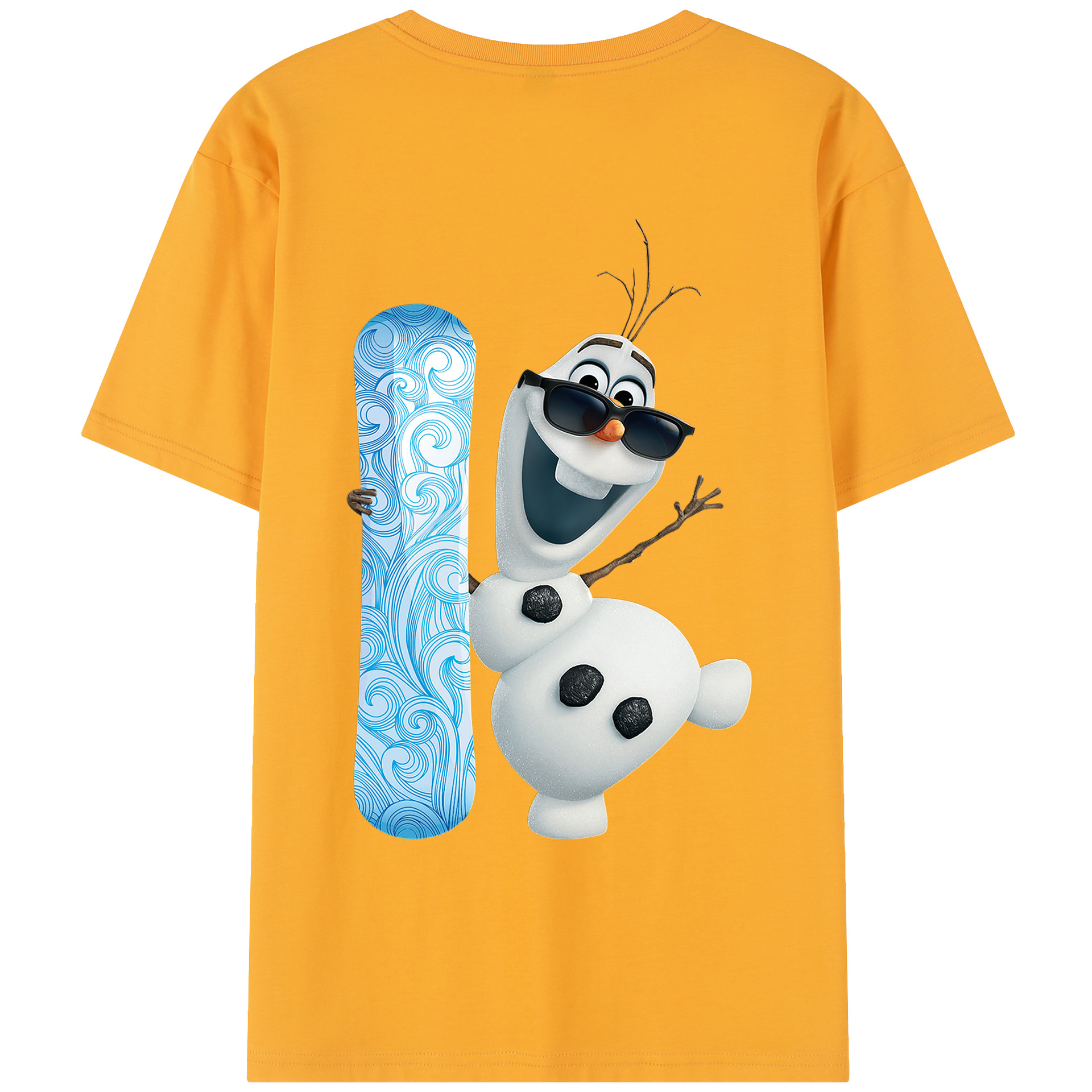 （画像用） アナと雪の女王 アンナ エルサ Frozen Anna Elsa レディース半袖Tシャツ(バックプリント)