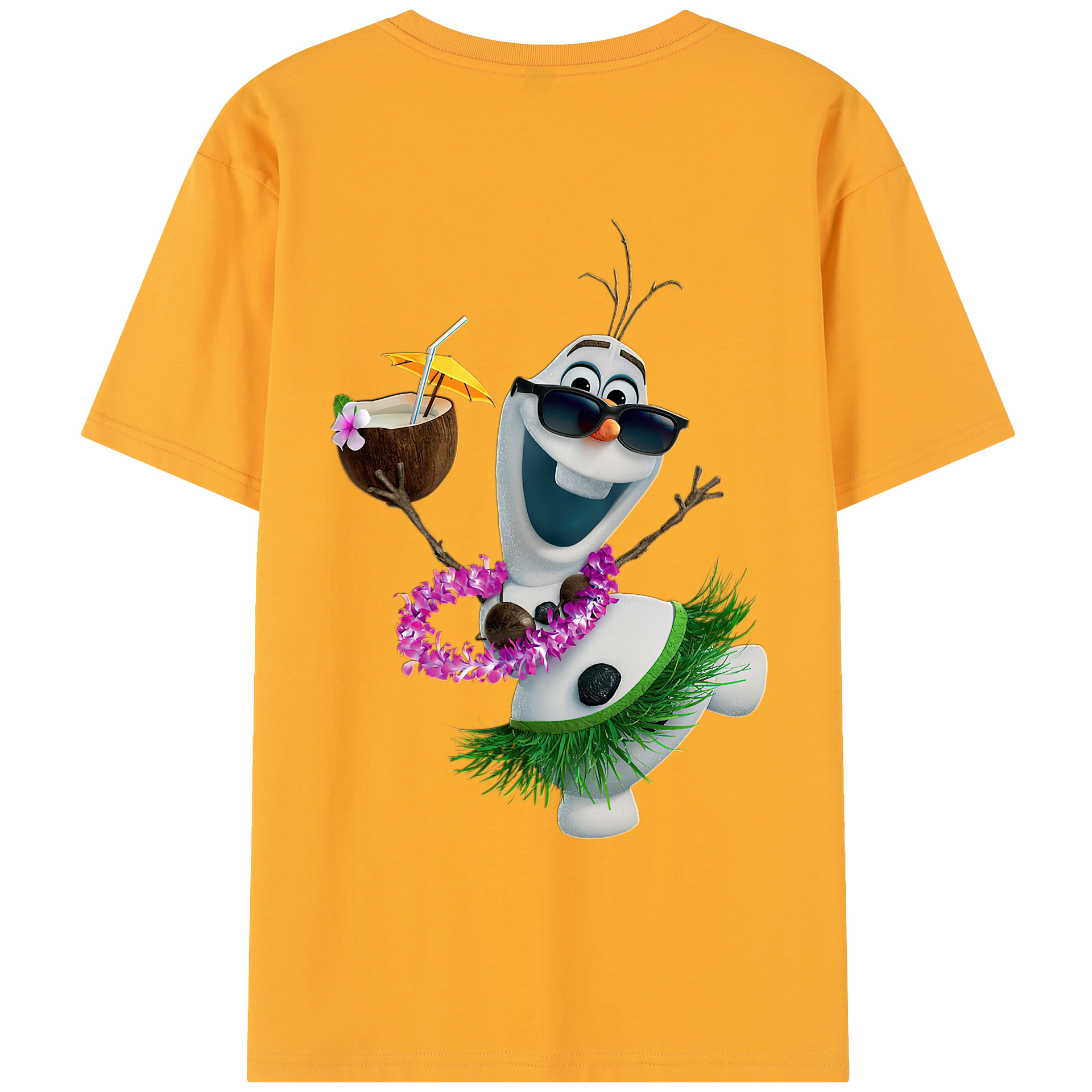 （画像用） アナと雪の女王 アンナ エルサ Frozen Anna Elsa レディース半袖Tシャツ(バックプリント)