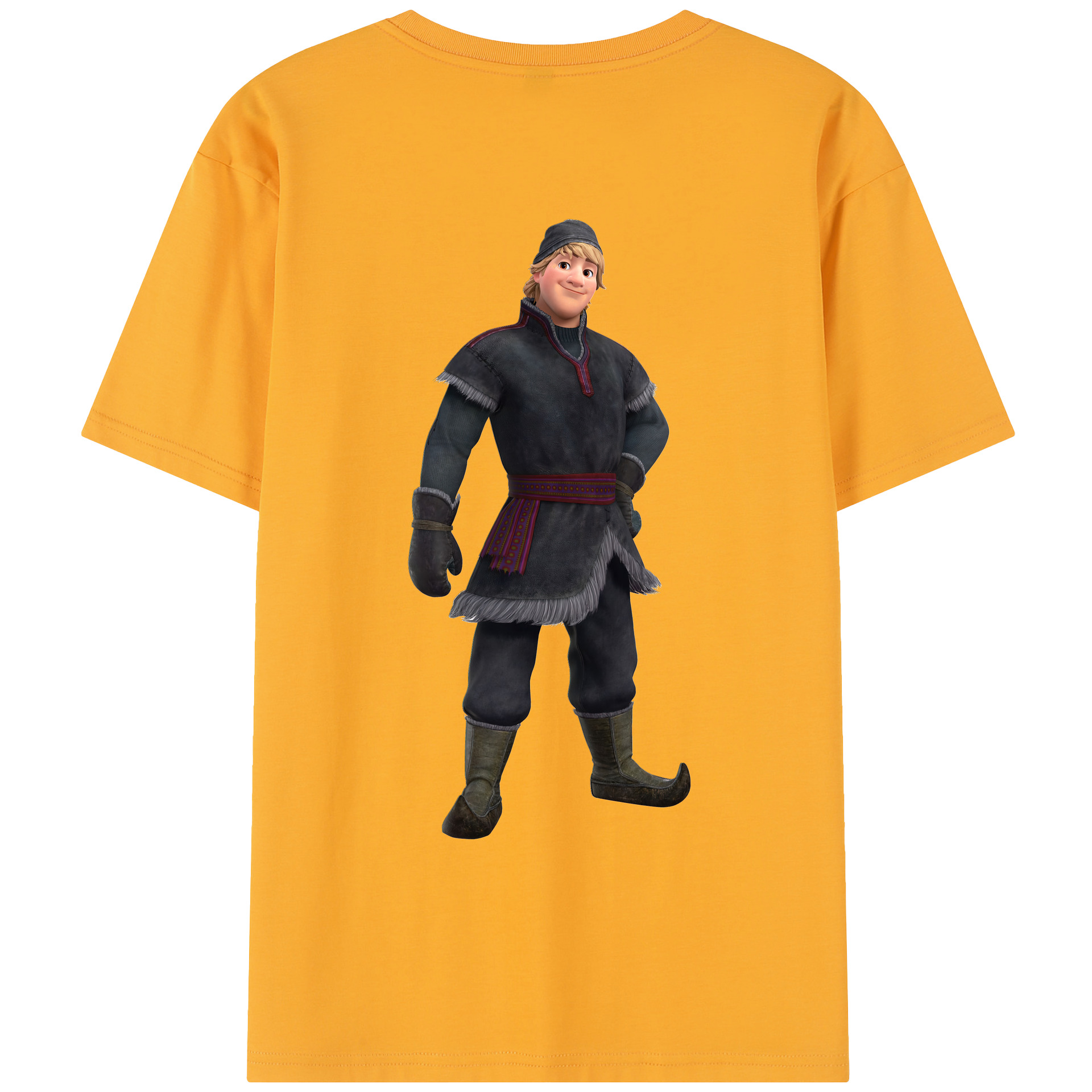 （画像用） アナと雪の女王 アンナ エルサ Frozen Anna Elsa レディース半袖Tシャツ(バックプリント)